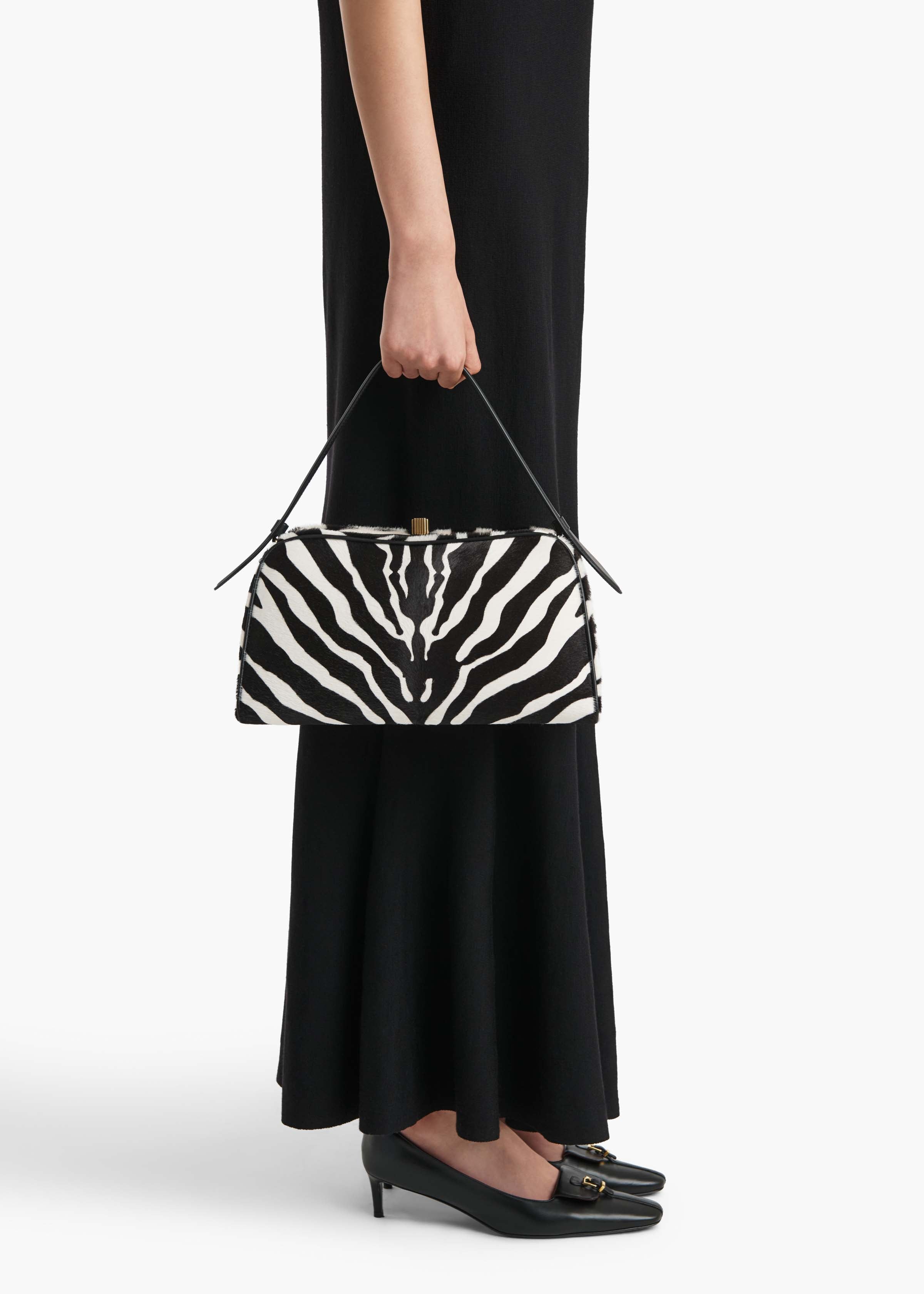 Cate Bag in Zebra Print Haircalf – KHAITE