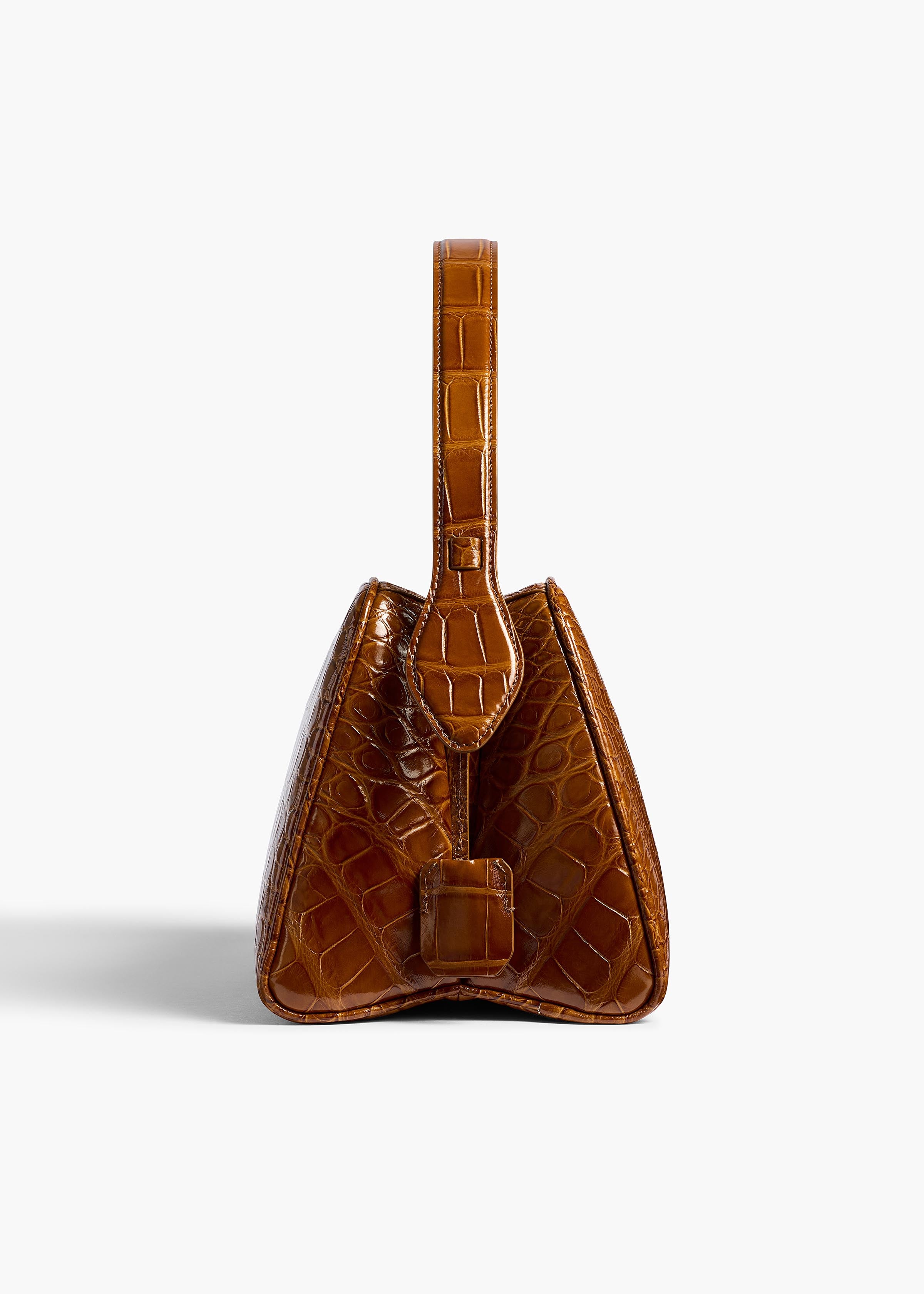 Cate Bag in Dark Honey Alligator – KHAITE
