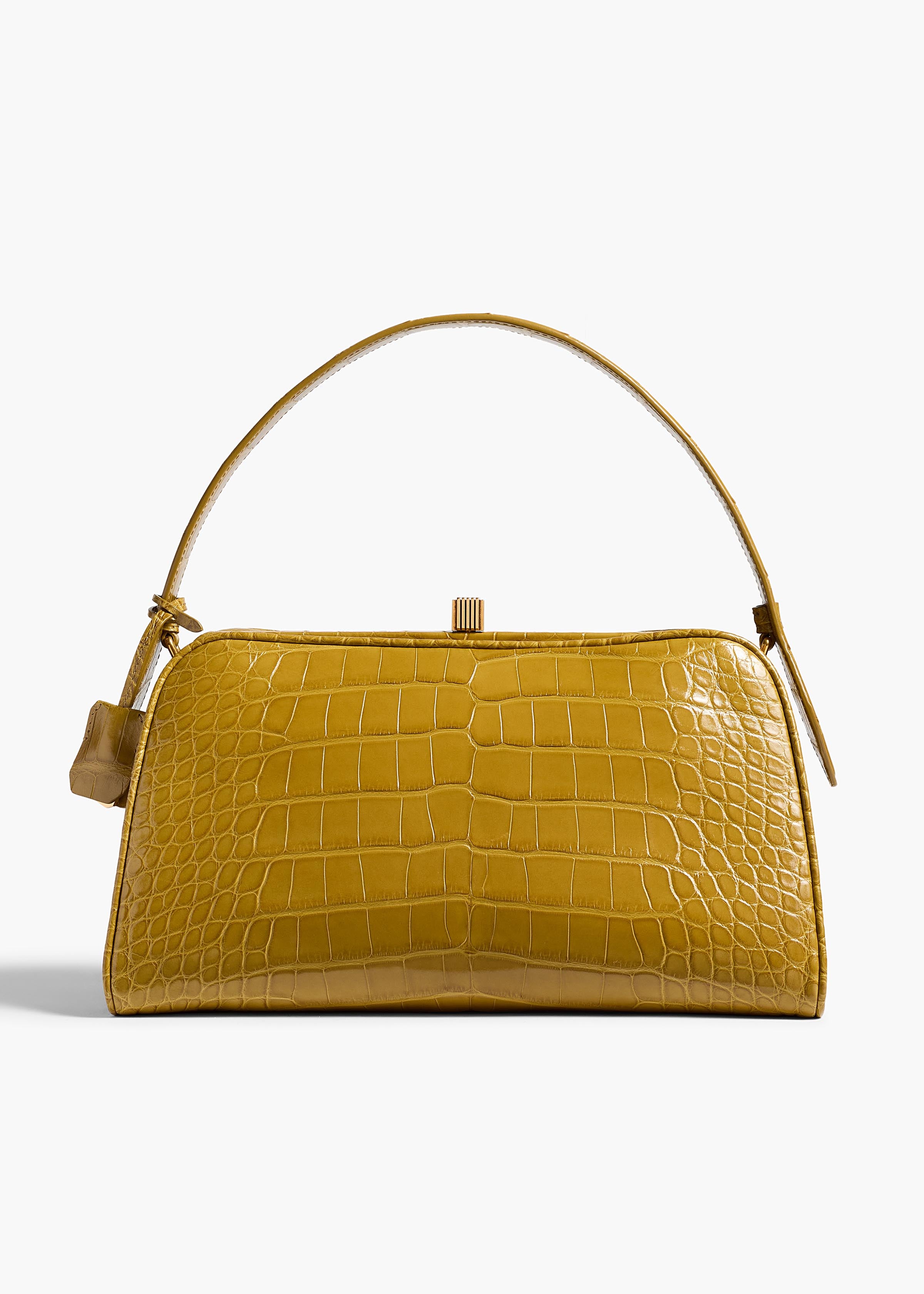 KHAITE  - Cate Bag in Golden Olive Alligator
