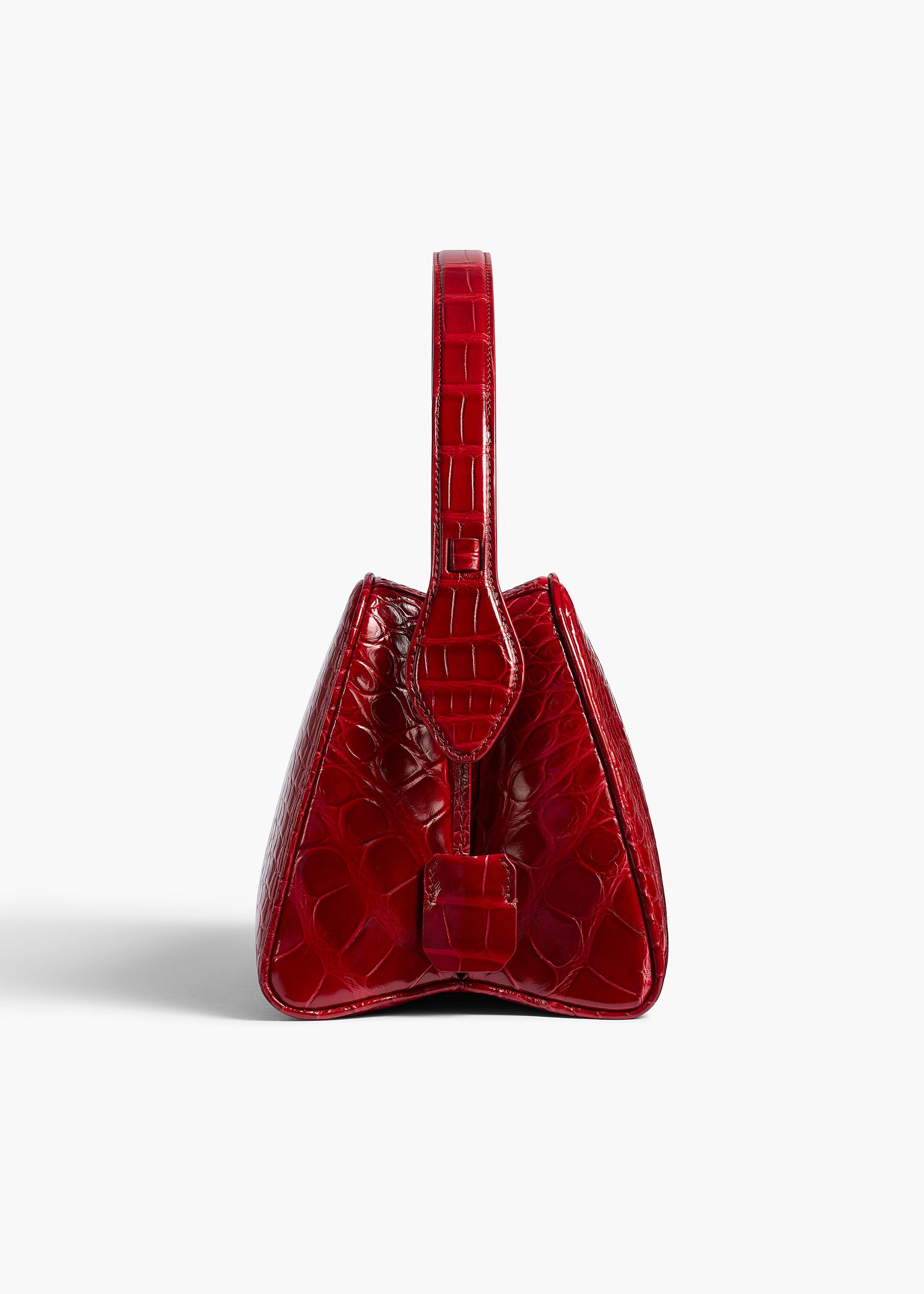 Cate Bag in Ruby Alligator