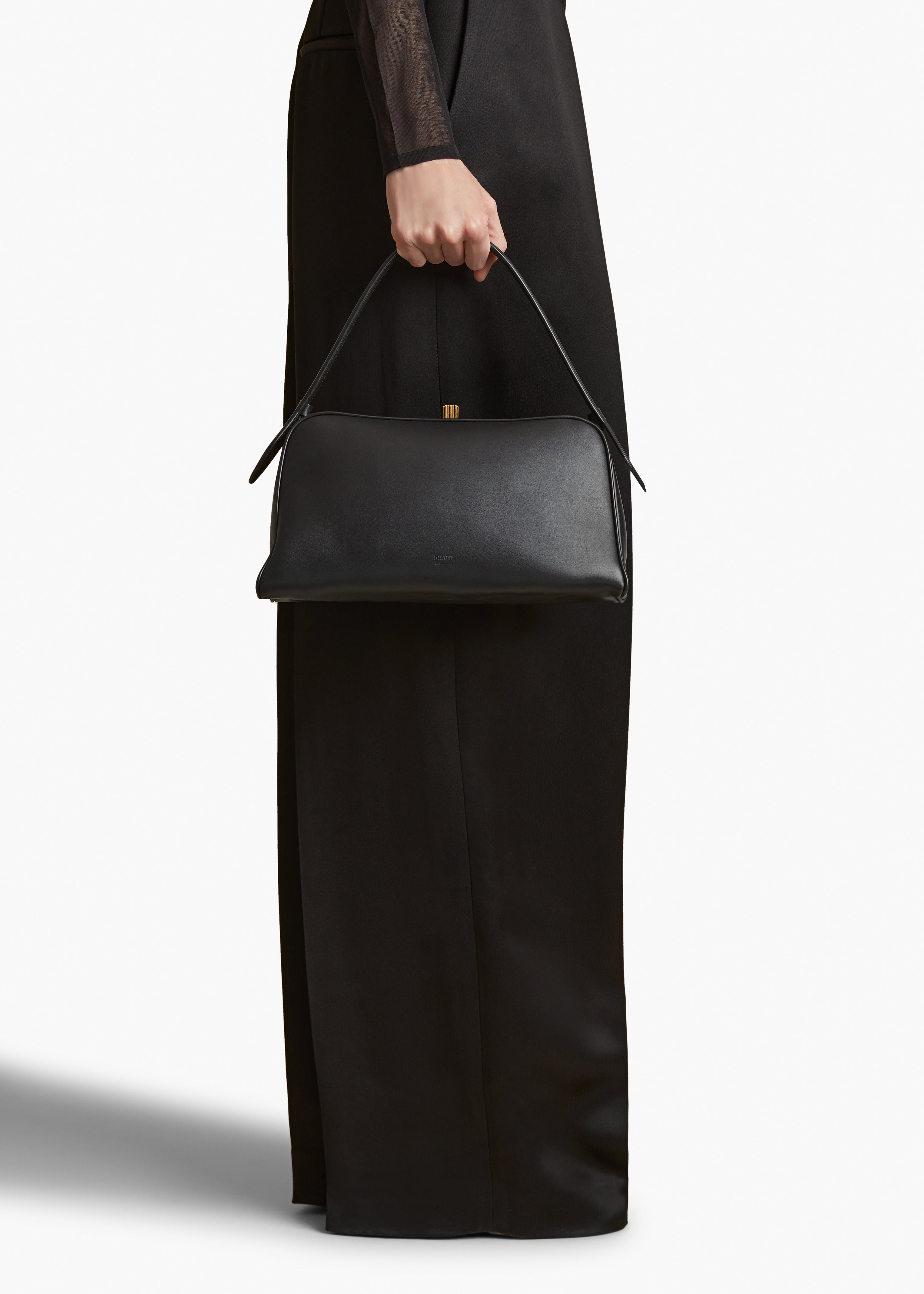 CATE BAG IN BLACK LEATHER STYLED VIEW