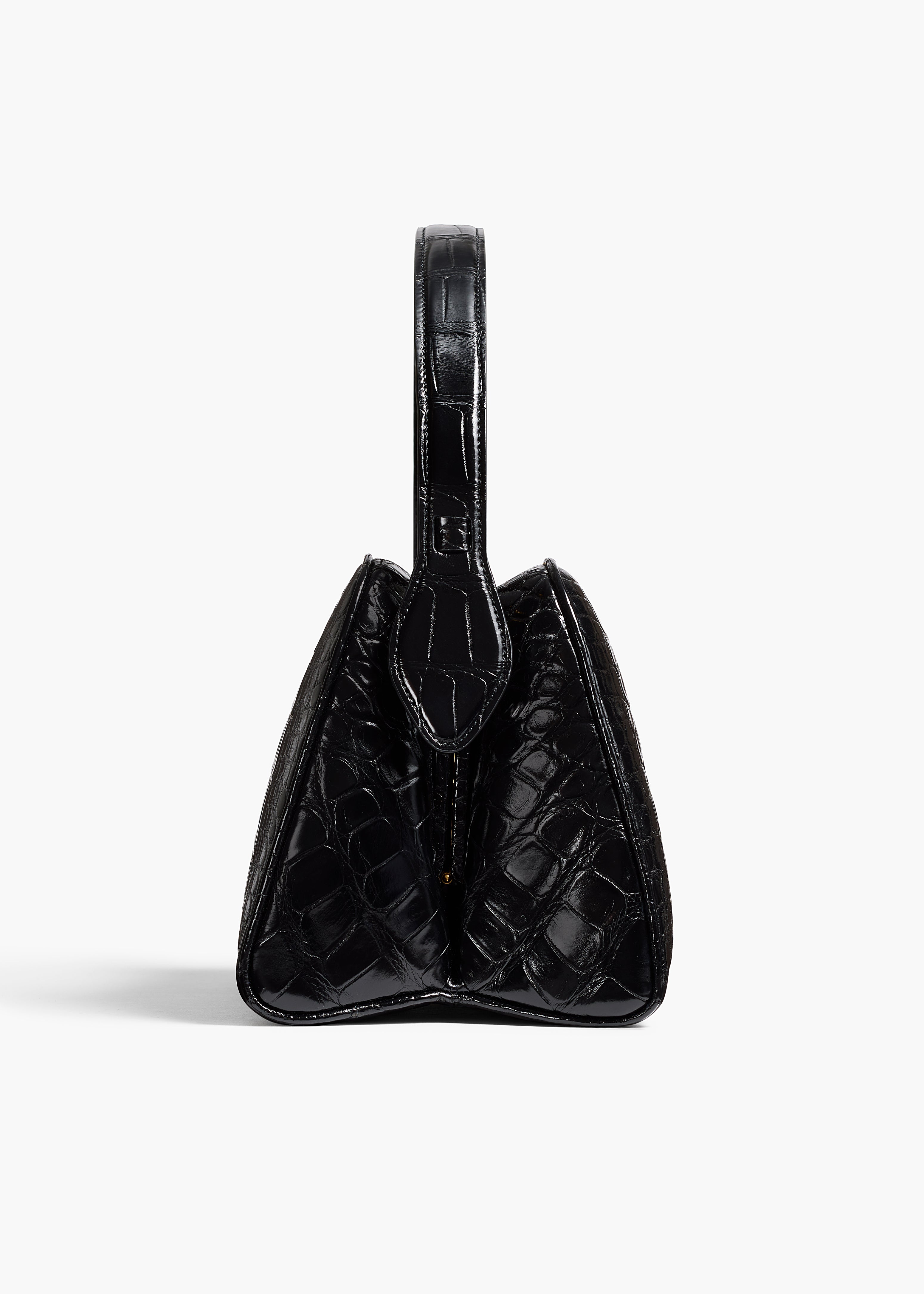Cate Bag in Black Alligator