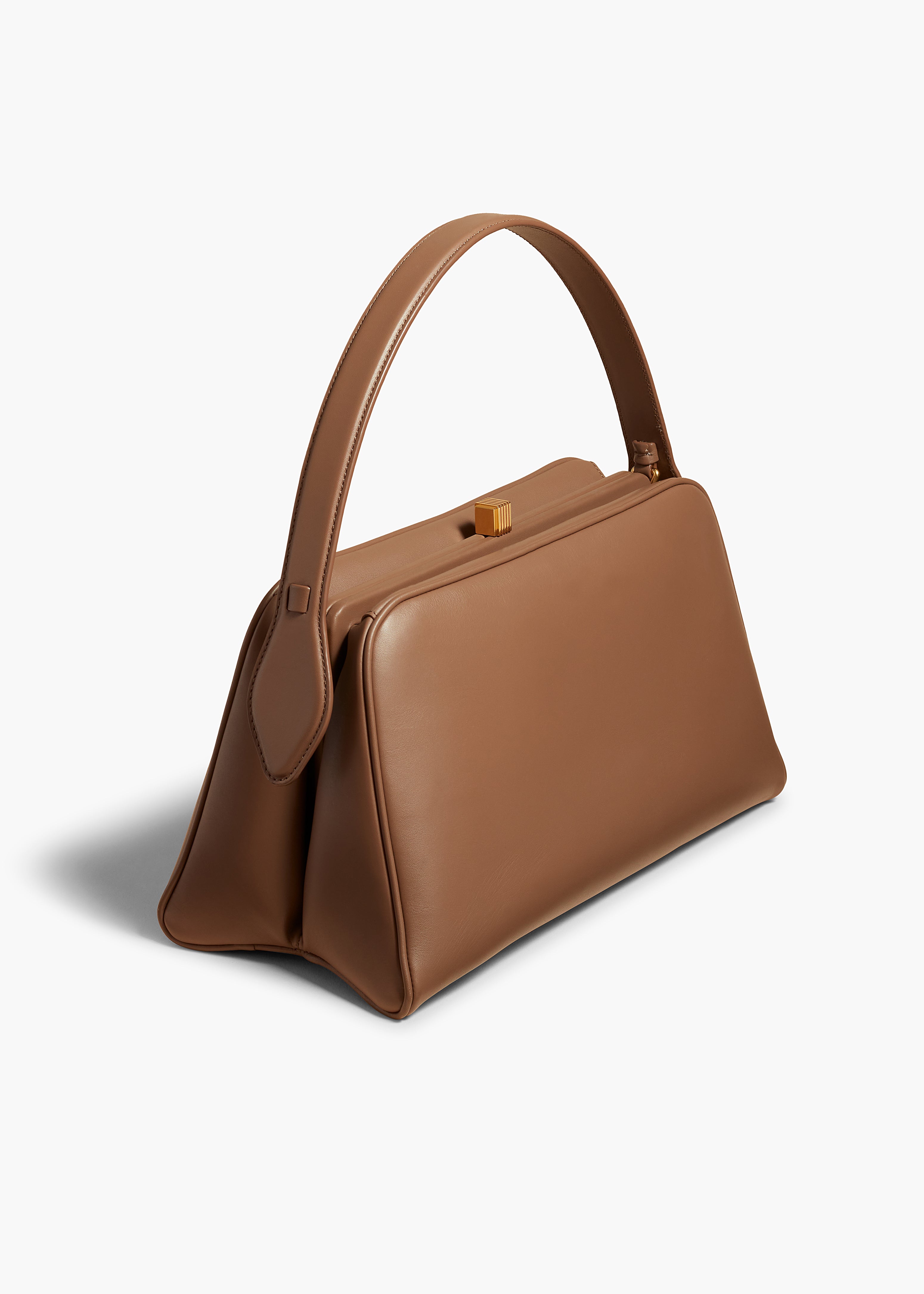 CATE BAG IN CEDAR LEATHER ANGLED VIEW