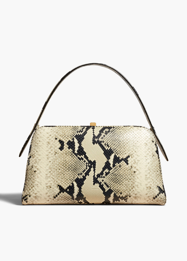 CATE BAG IN NATURAL PYTHON FRONT VIEW