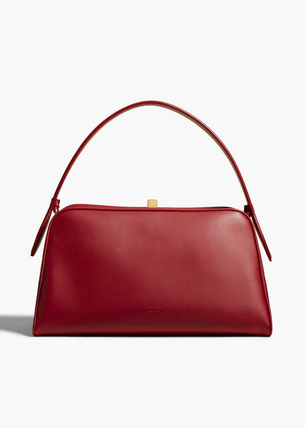 CATE BAG IN OXBLOOD LEATHER FRONT VIEW