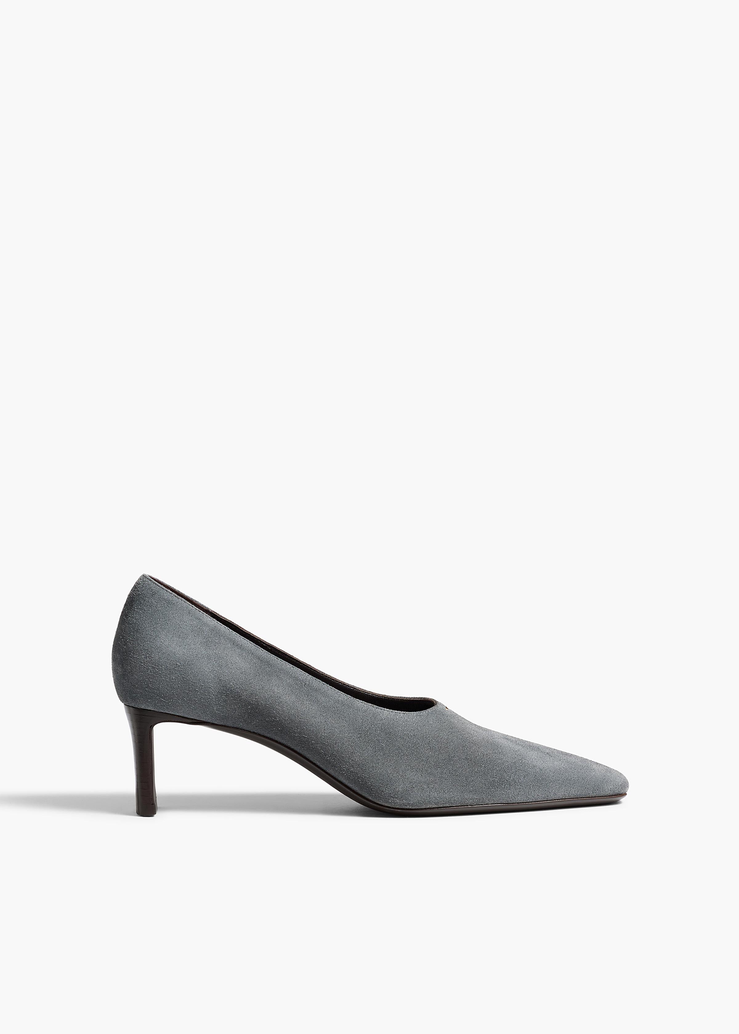 Cecilia Pump in Grey Suede