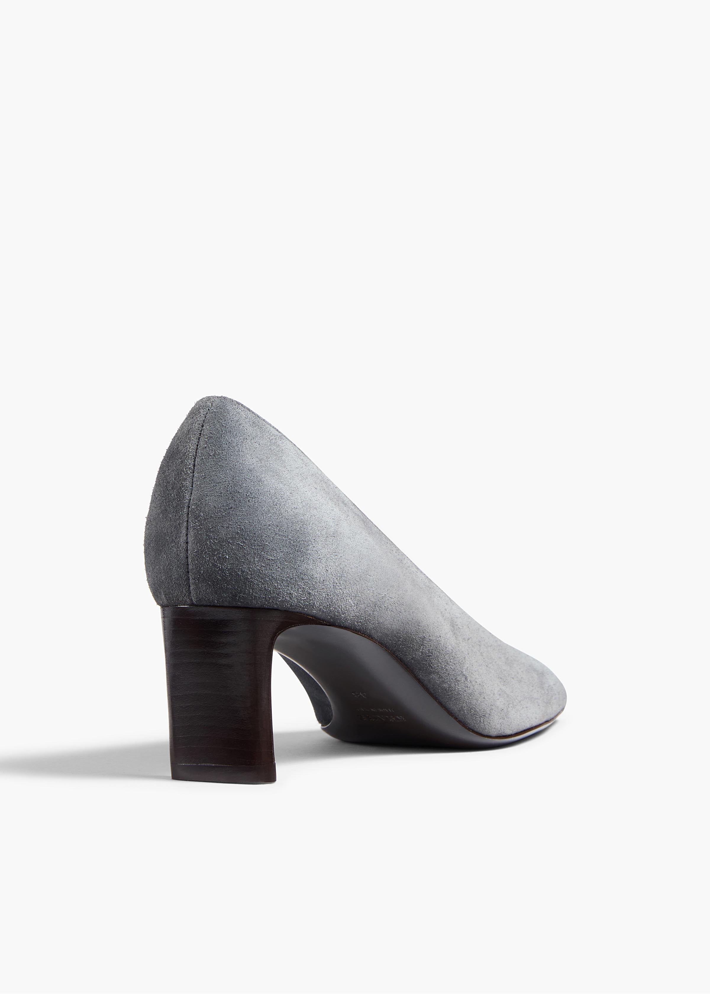 Cecilia Pump in Grey Suede