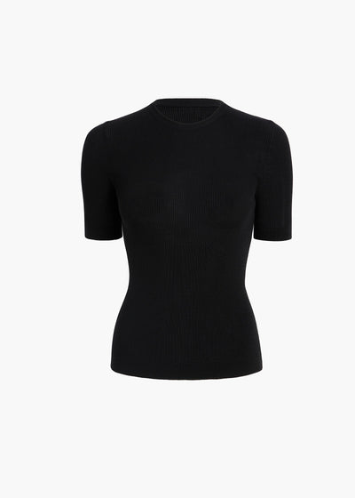 Celina Top in Black FLAT VIEW