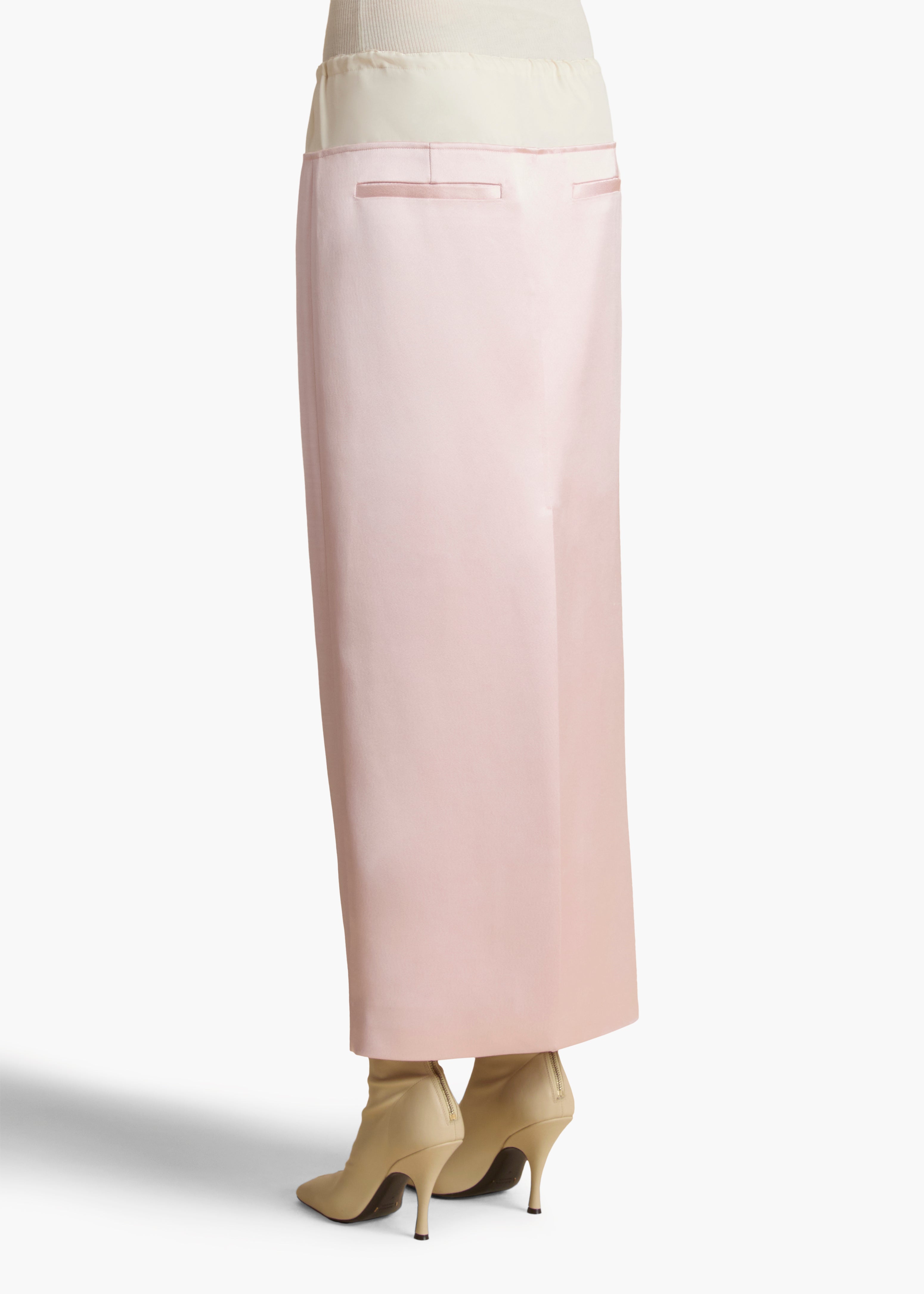 Chet Skirt in Soft Pink BACK VIEW