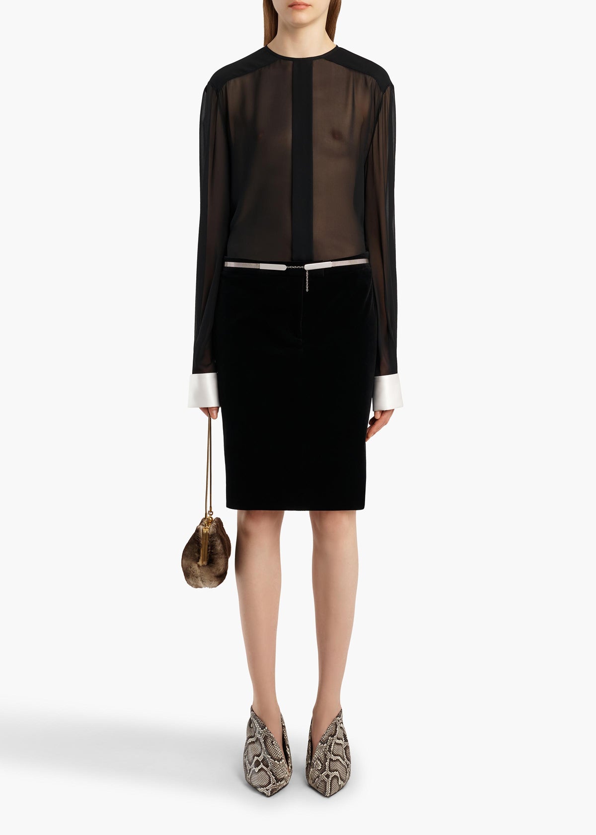 CINDY SKIRT BLACK 42021031 200 A STYLED