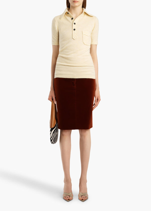 CINDY SKIRT BRICK 42021031 503 A STYLED