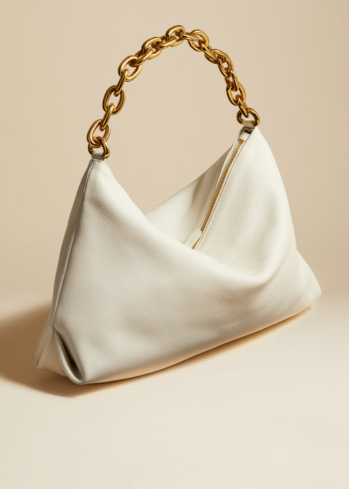 The Clara Bag in Off-White Leather– KHAITE