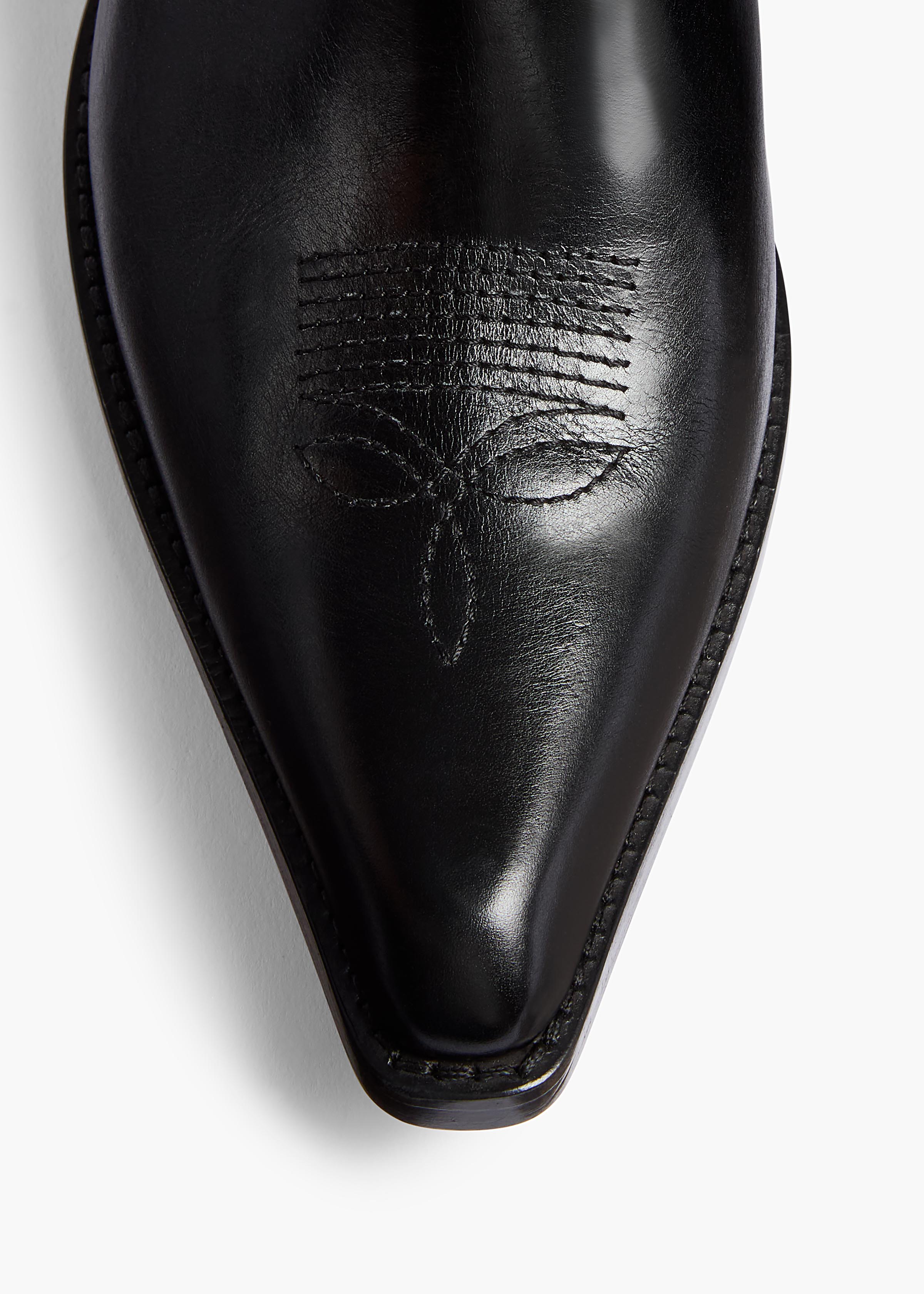 Clive Ankle Boot in Black Leather