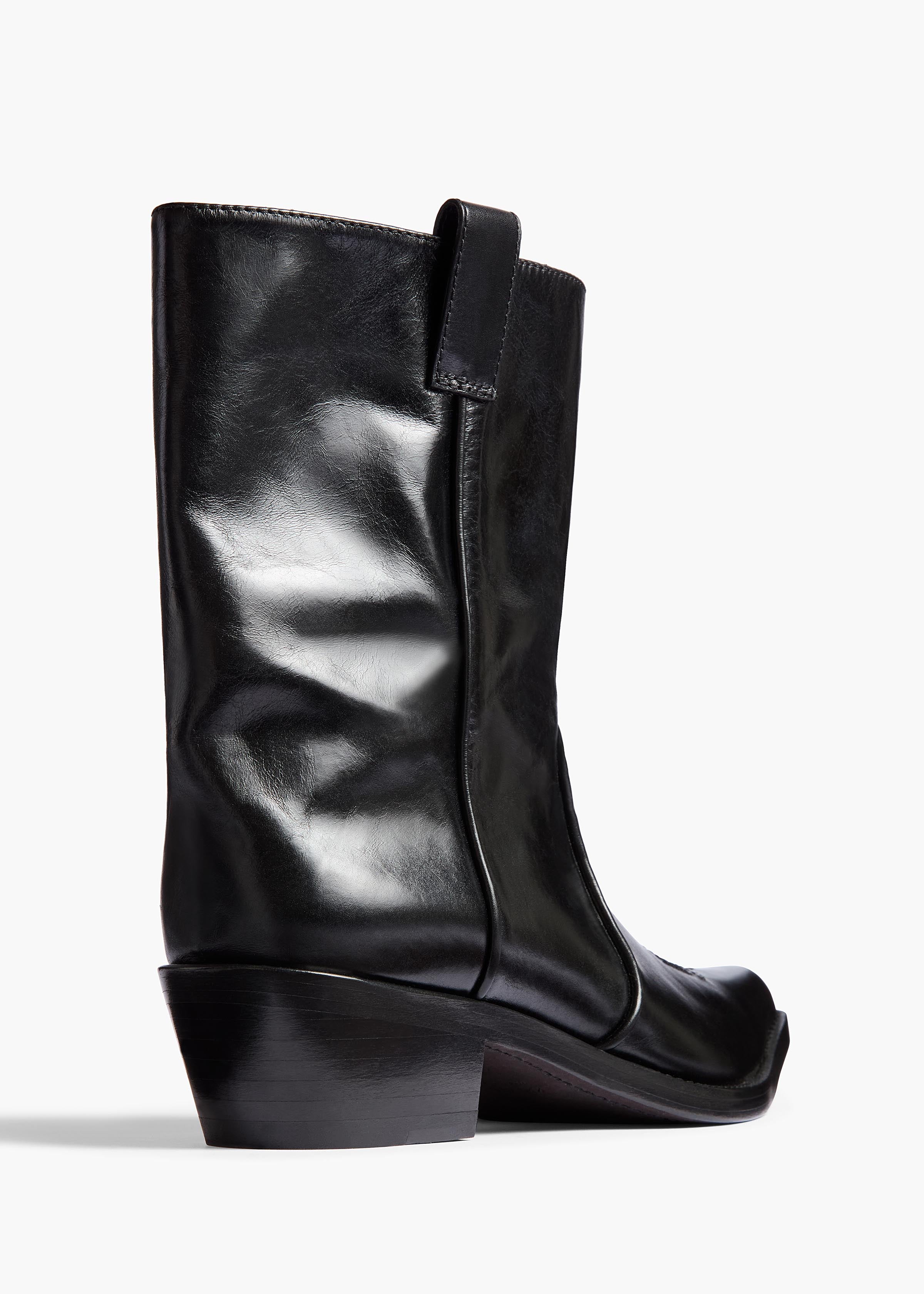 Clive Ankle Boot in Black Leather