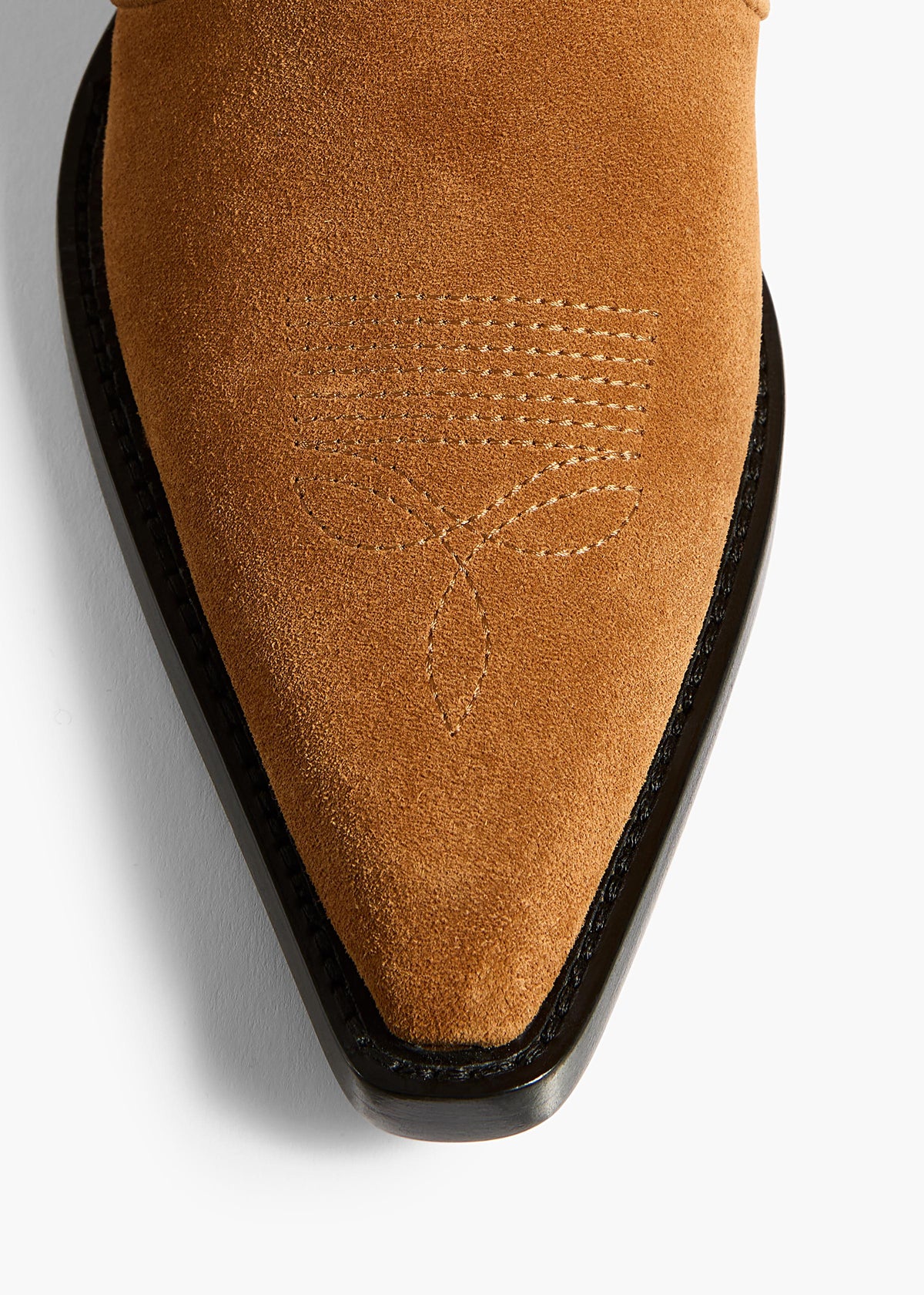 KHAITE  - Clive Ankle Boot in Caramel Suede