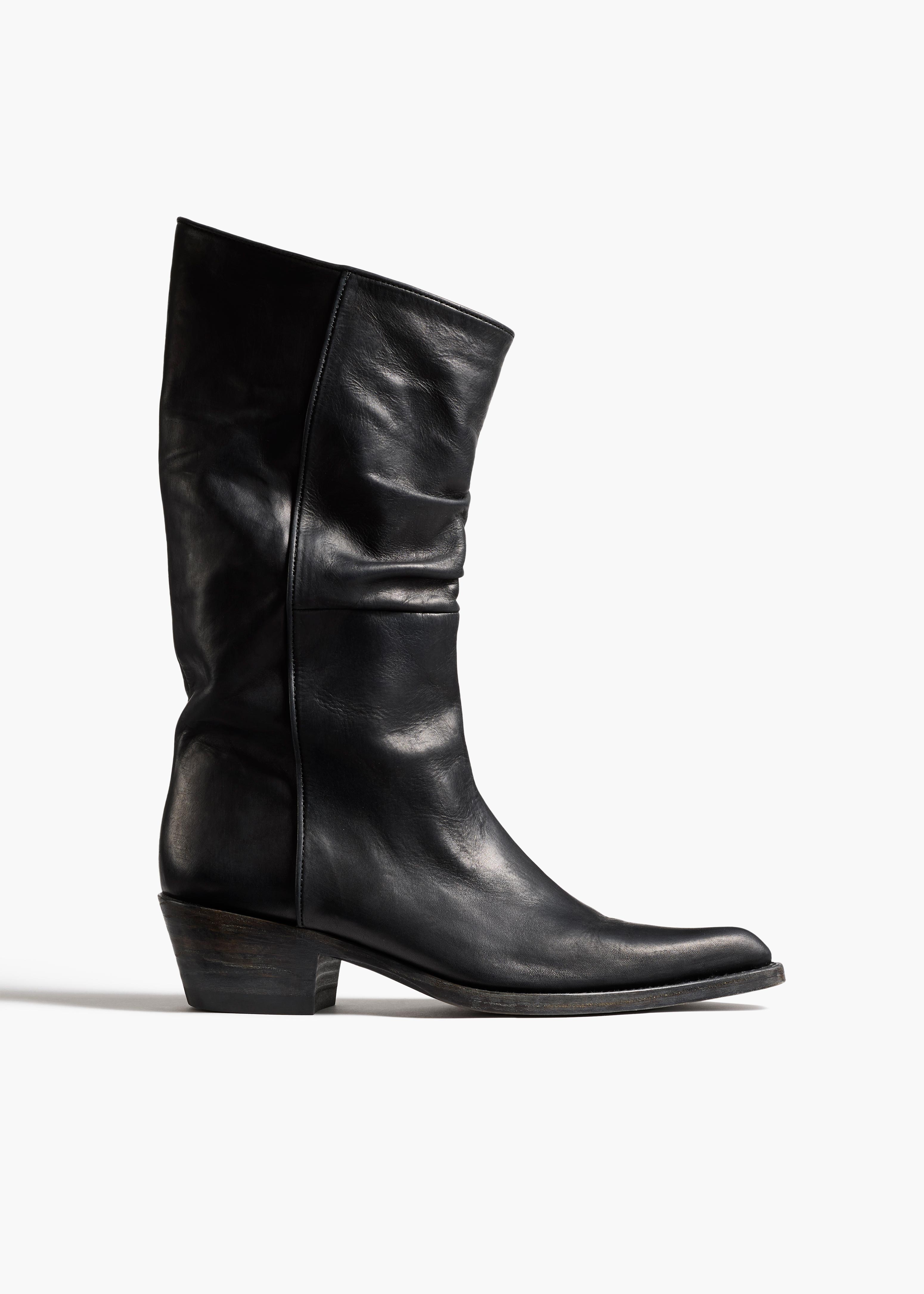Stivale Clive in NERO pelle