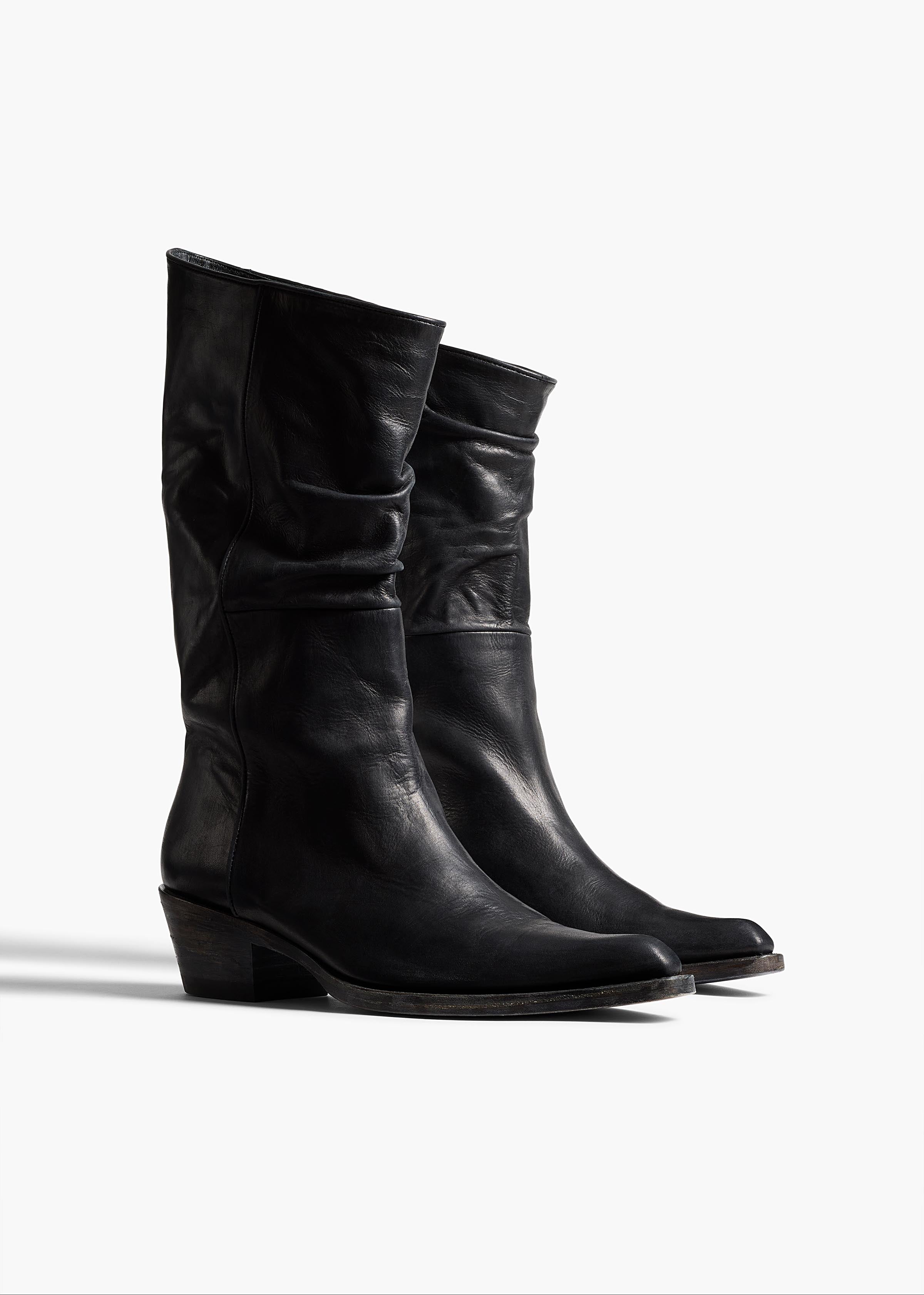 Stivale Clive in NERO pelle