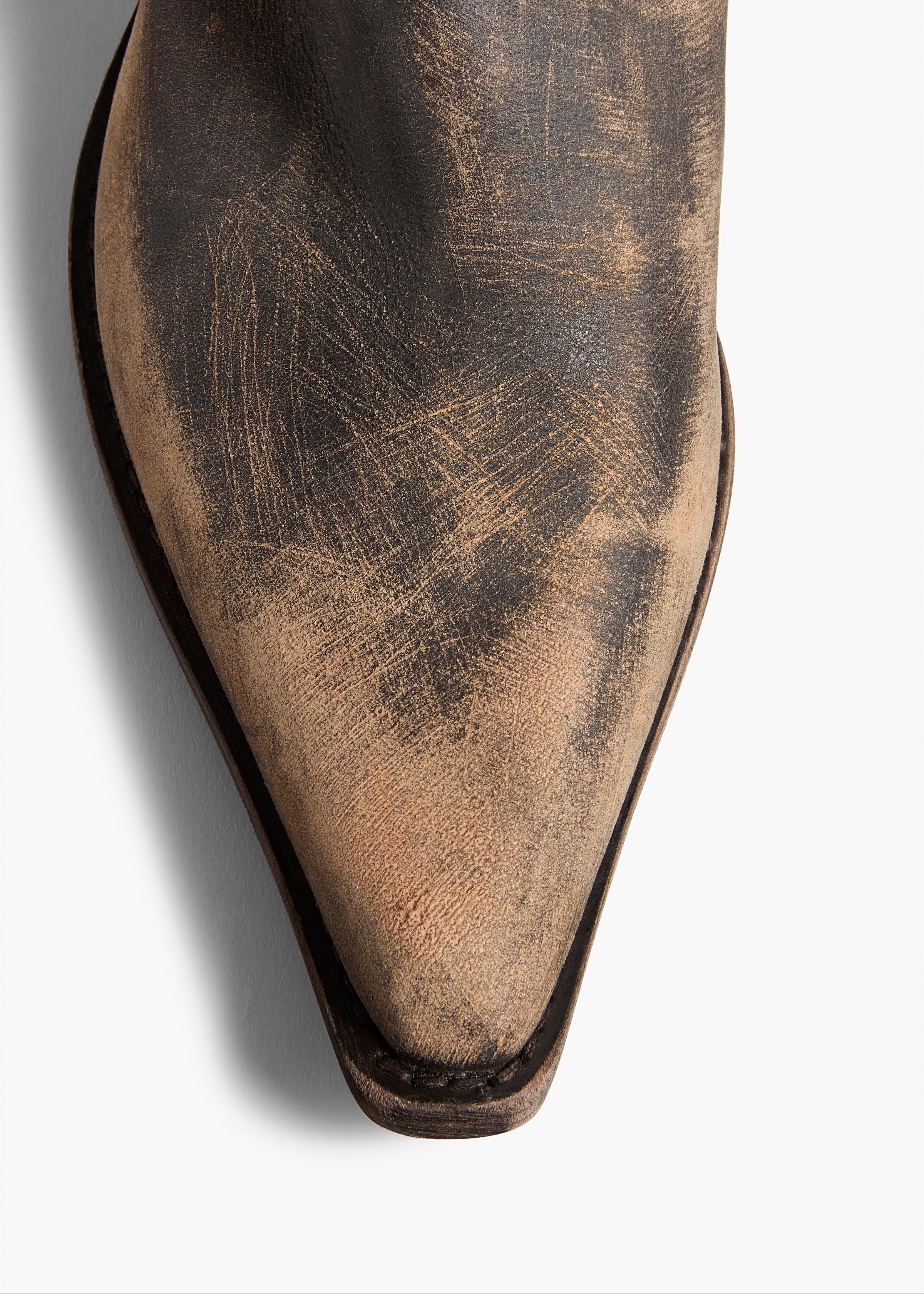 Clive Boot in Vintage Black Leather