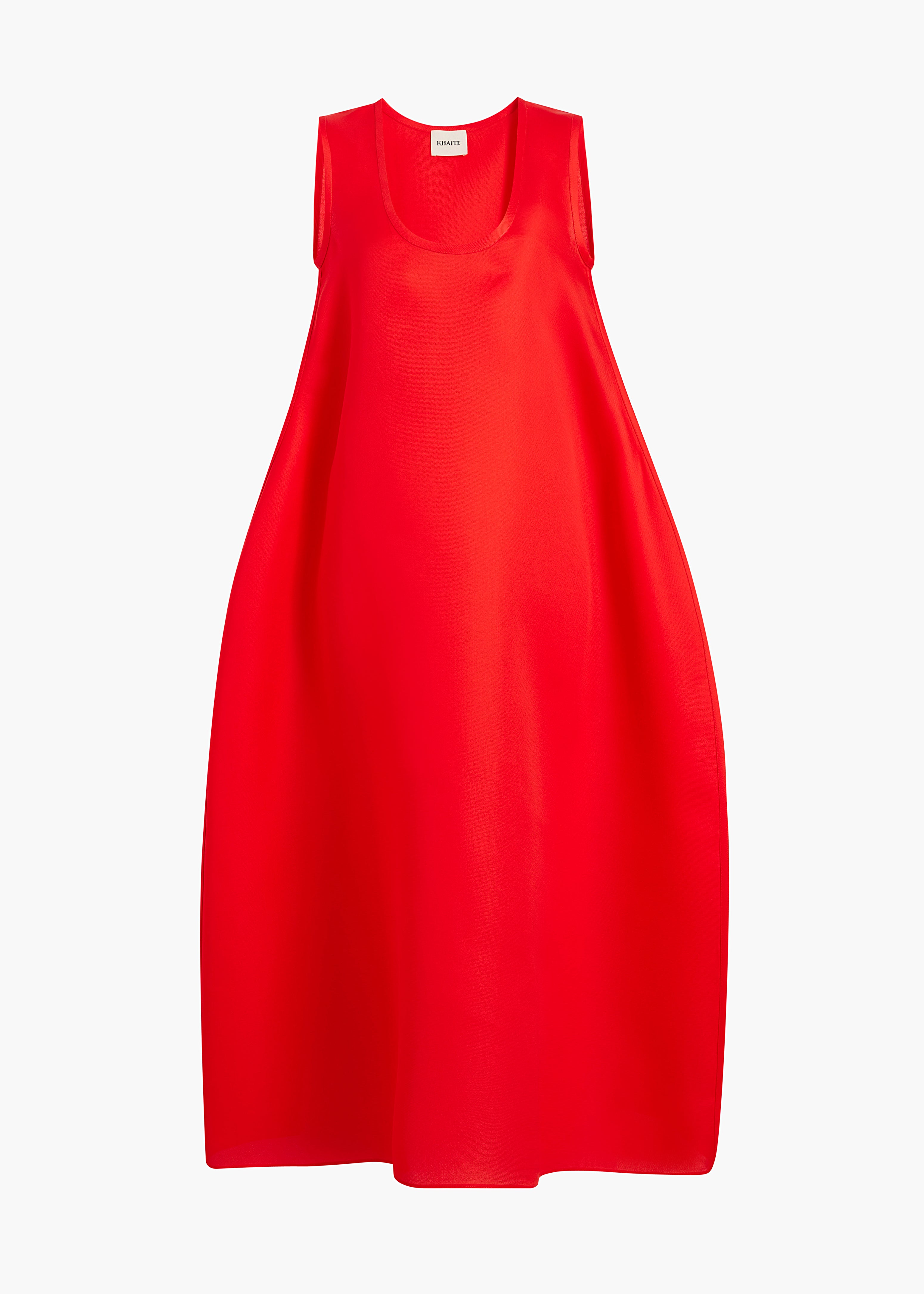 Coli Dress in Fire Red FLAT VIEW