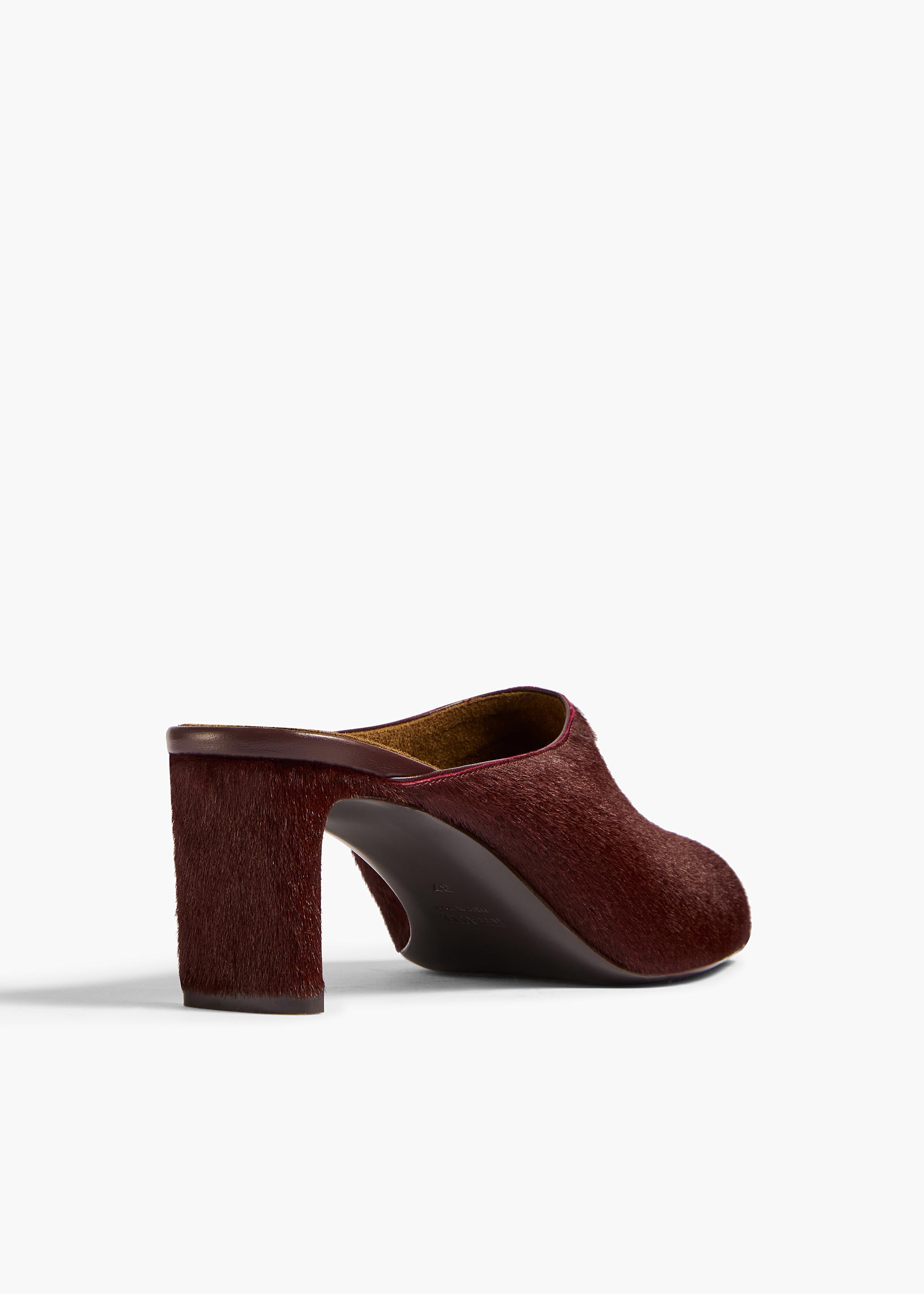 Colt Low Mule in Rouge Noir Haircalf