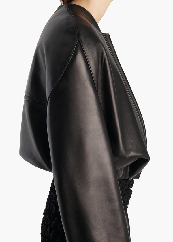 Cordan Jacket in Black Leather