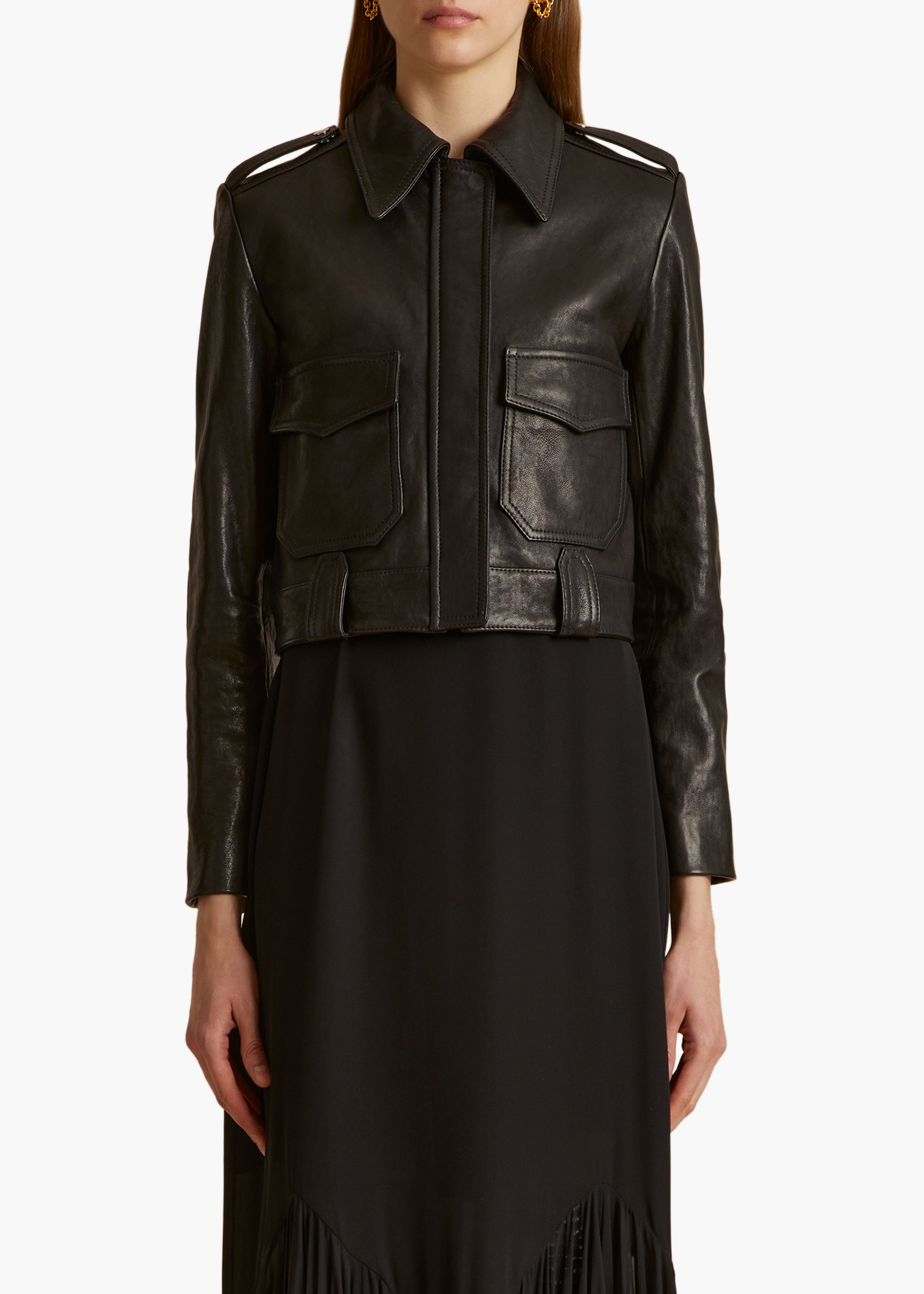 KHAITE - Cordelia Jacket in Black Leather