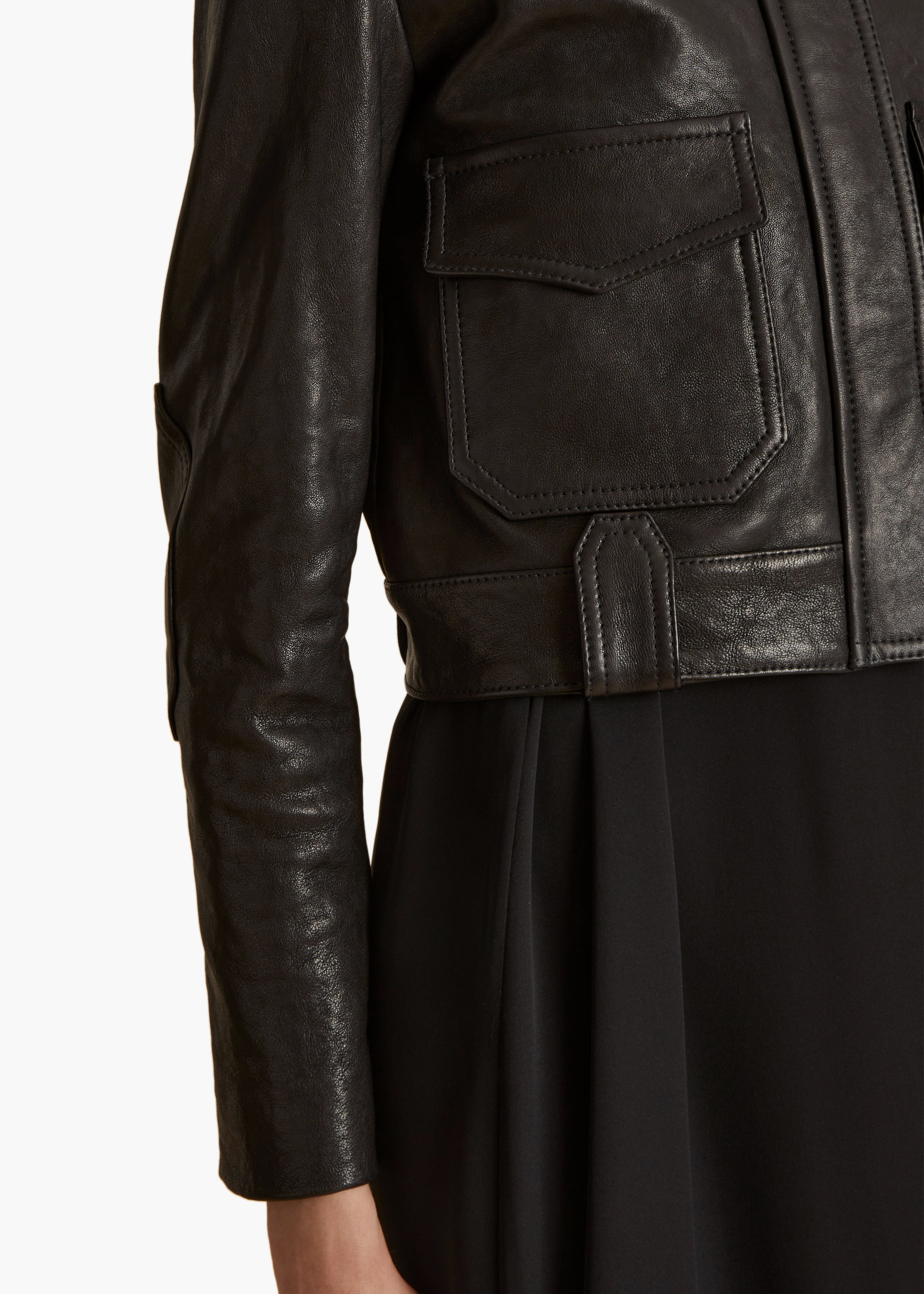 KHAITE - Cordelia Jacket in Black Leather