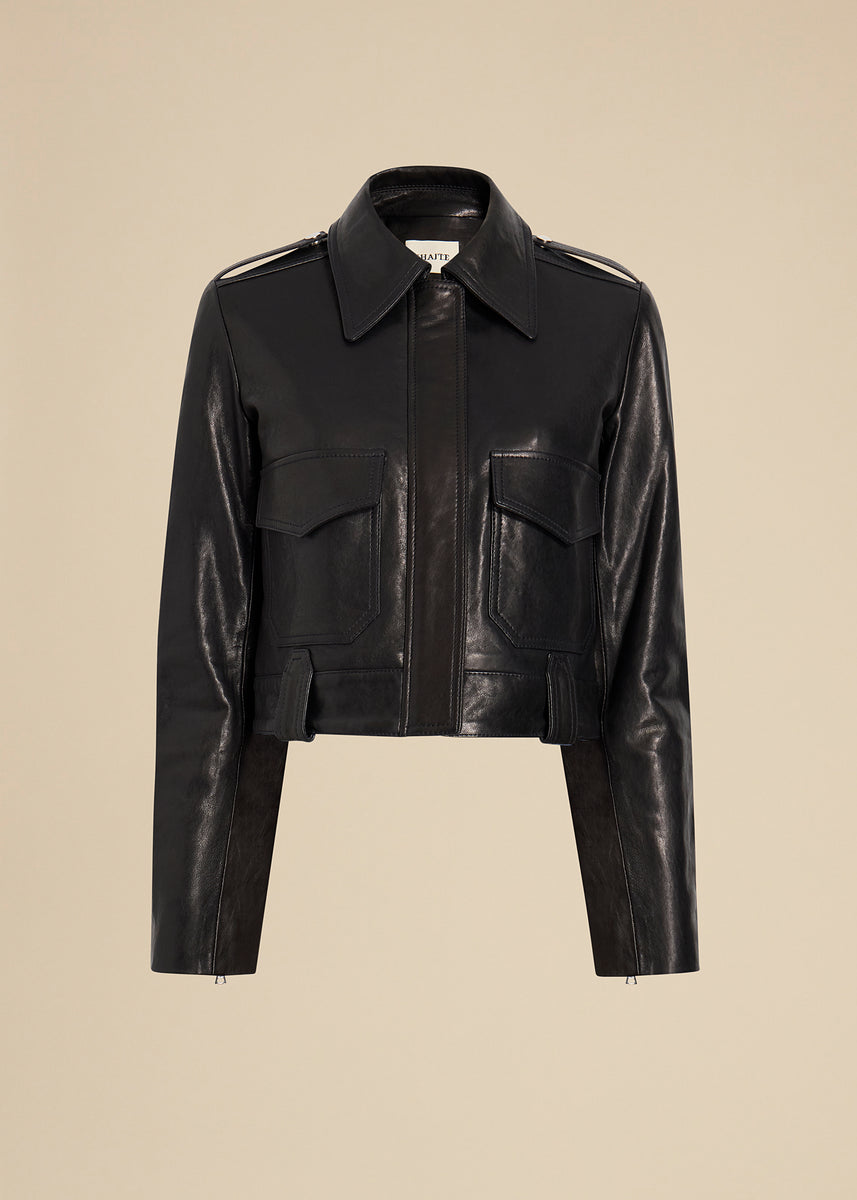 Cordelia Jacket in Black Leather– KHAITE