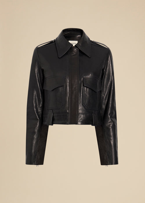 The Cordelia Jacket in Black Leather