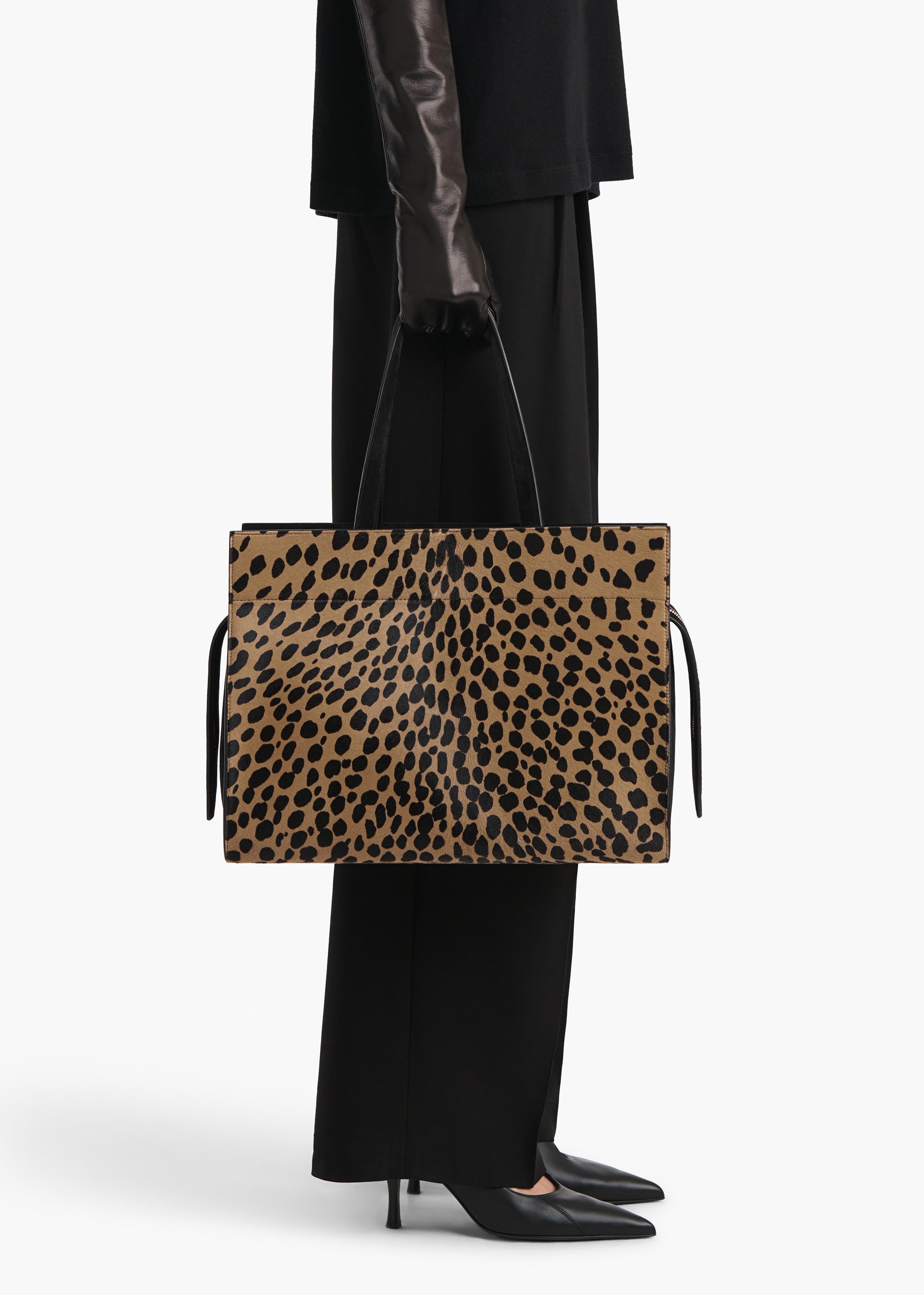 Crosby Bag in Hyena Print Haircalf