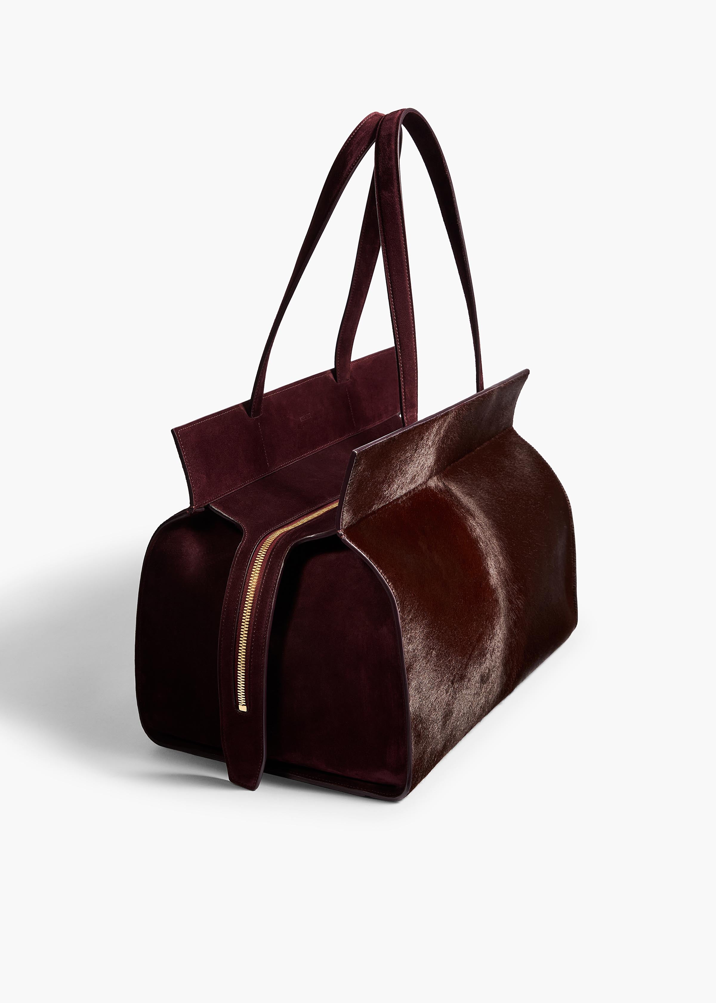 Crosby Bag in Rouge Noir Suede