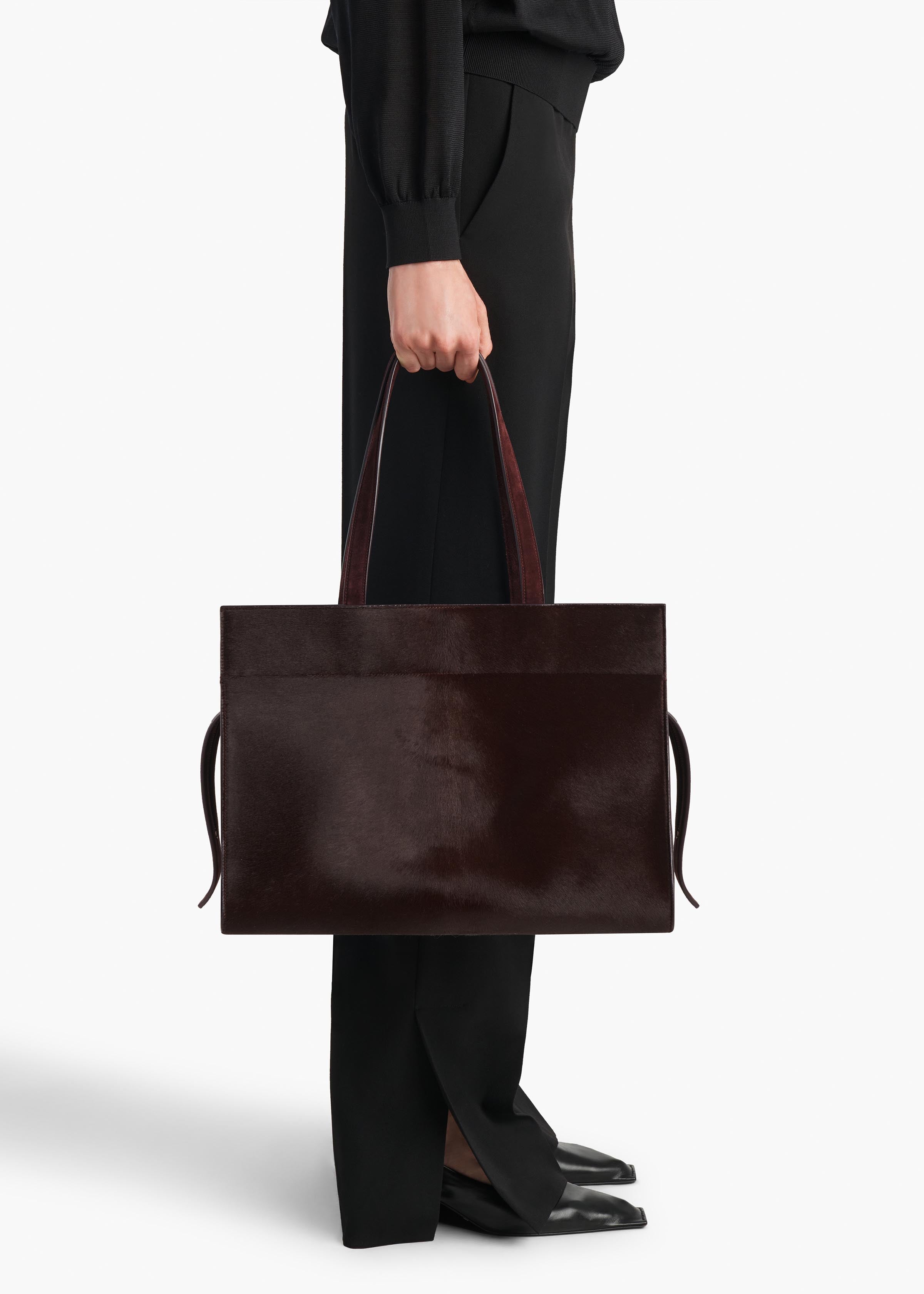 Crosby Bag in Rouge Noir Suede
