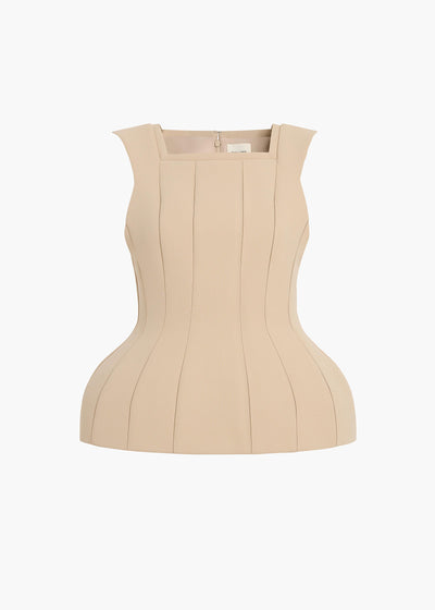 DANI TOP TEA STAIN DOUBLEFACE 24674114 459 GHOST