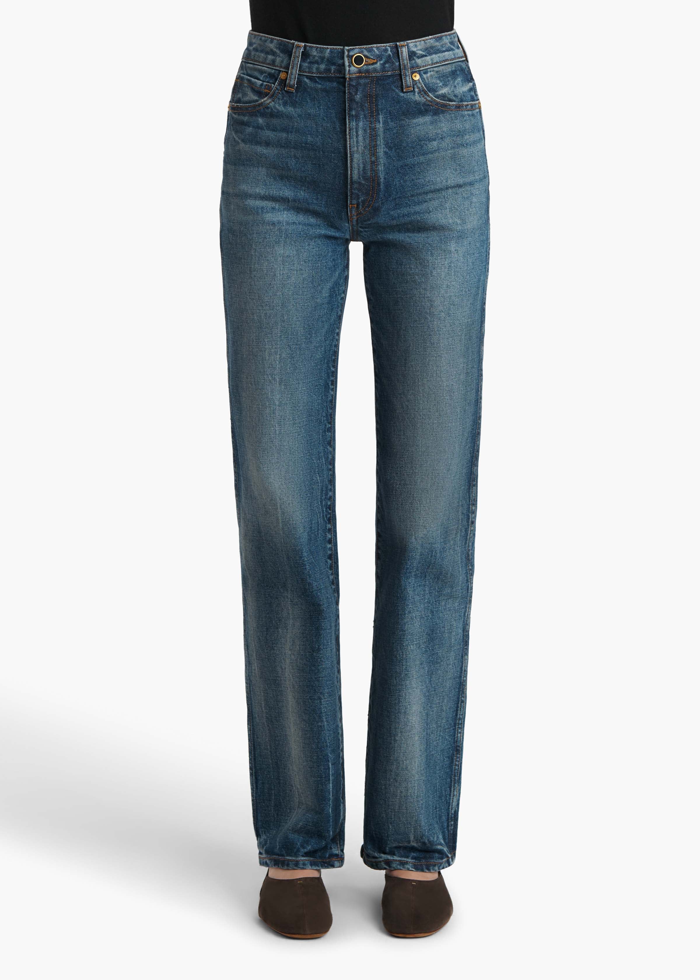 KHAITE ストレートジーンズ26サイズ Danielle Stretch Jean in Lykens – KHAITE