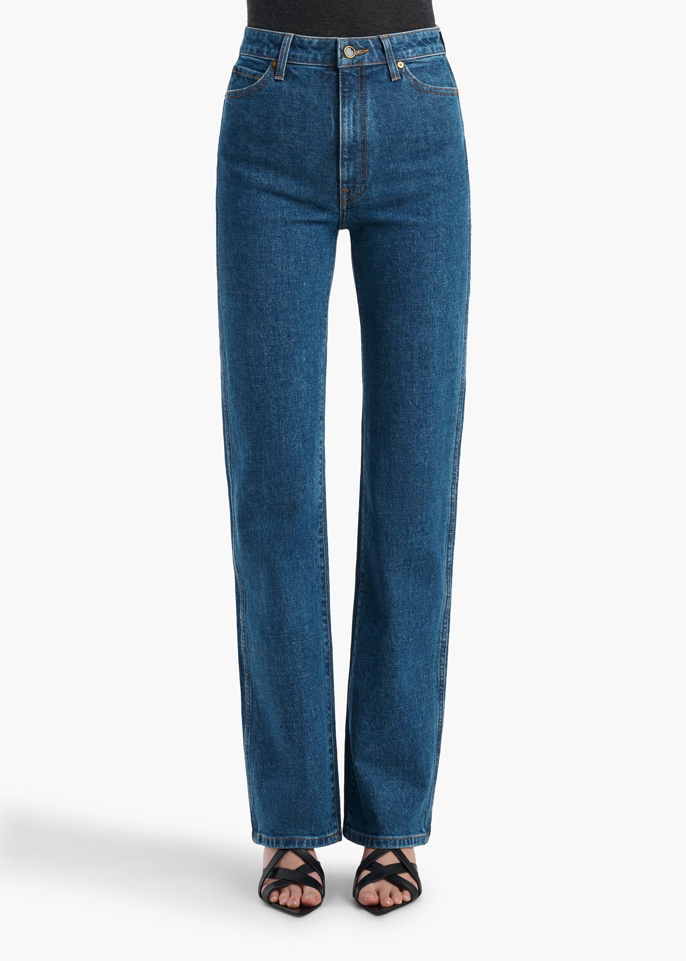 KHAITE Danielle USA製 ハイウエストデニム W27 Danielle Stretch Jean in Montgomery – KHAITE
