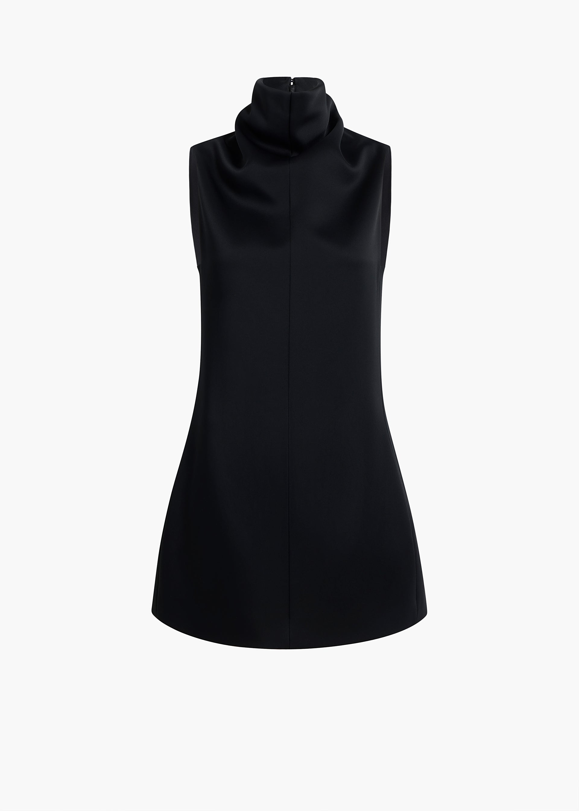 Khaite Women's Daria Turtleneck Sleeveless Minidress - Black