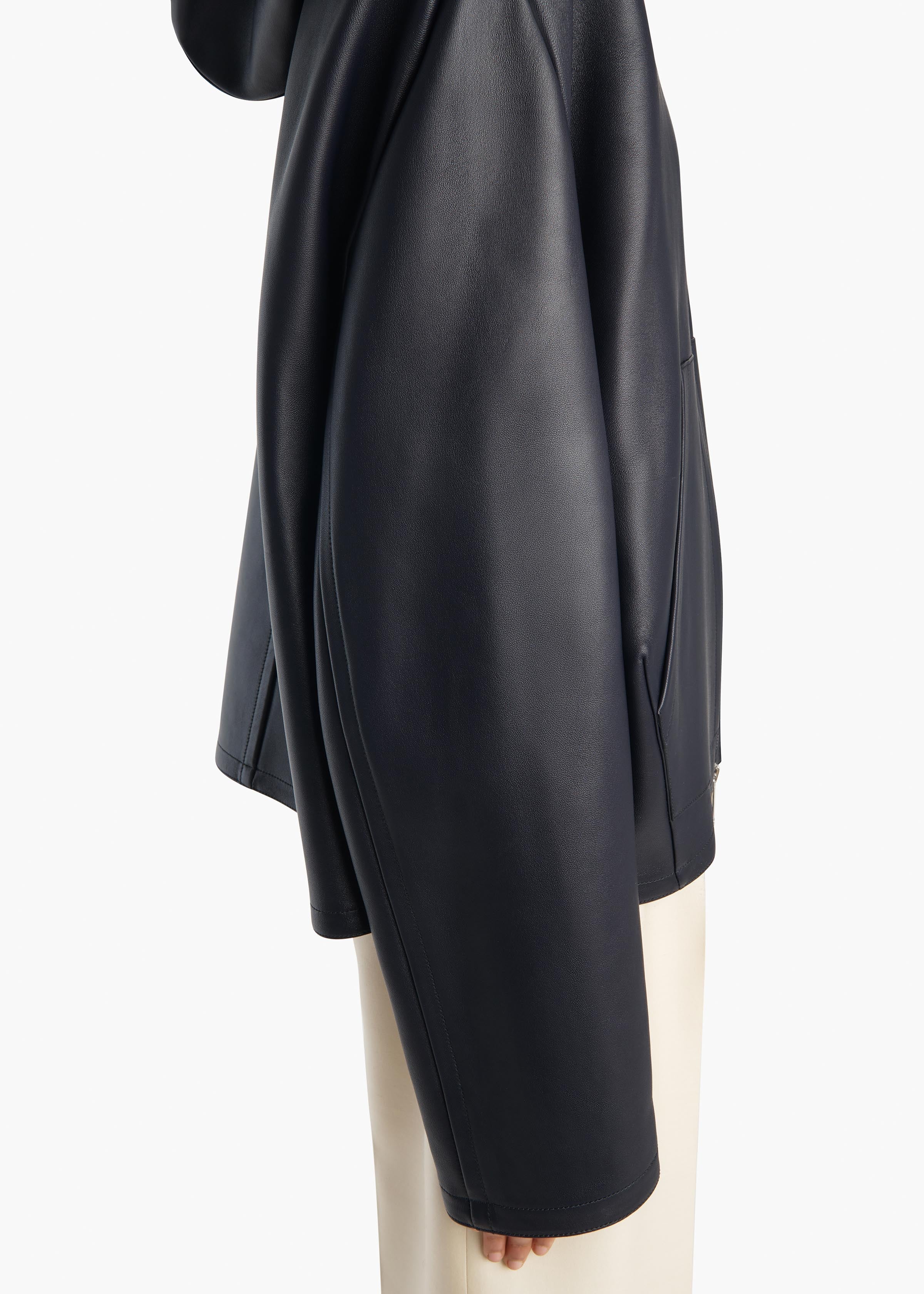 Darlo Jacket in Dark Navy Leather