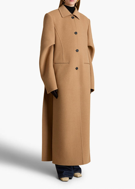 Darton Coat in Camel STYLED VIEW