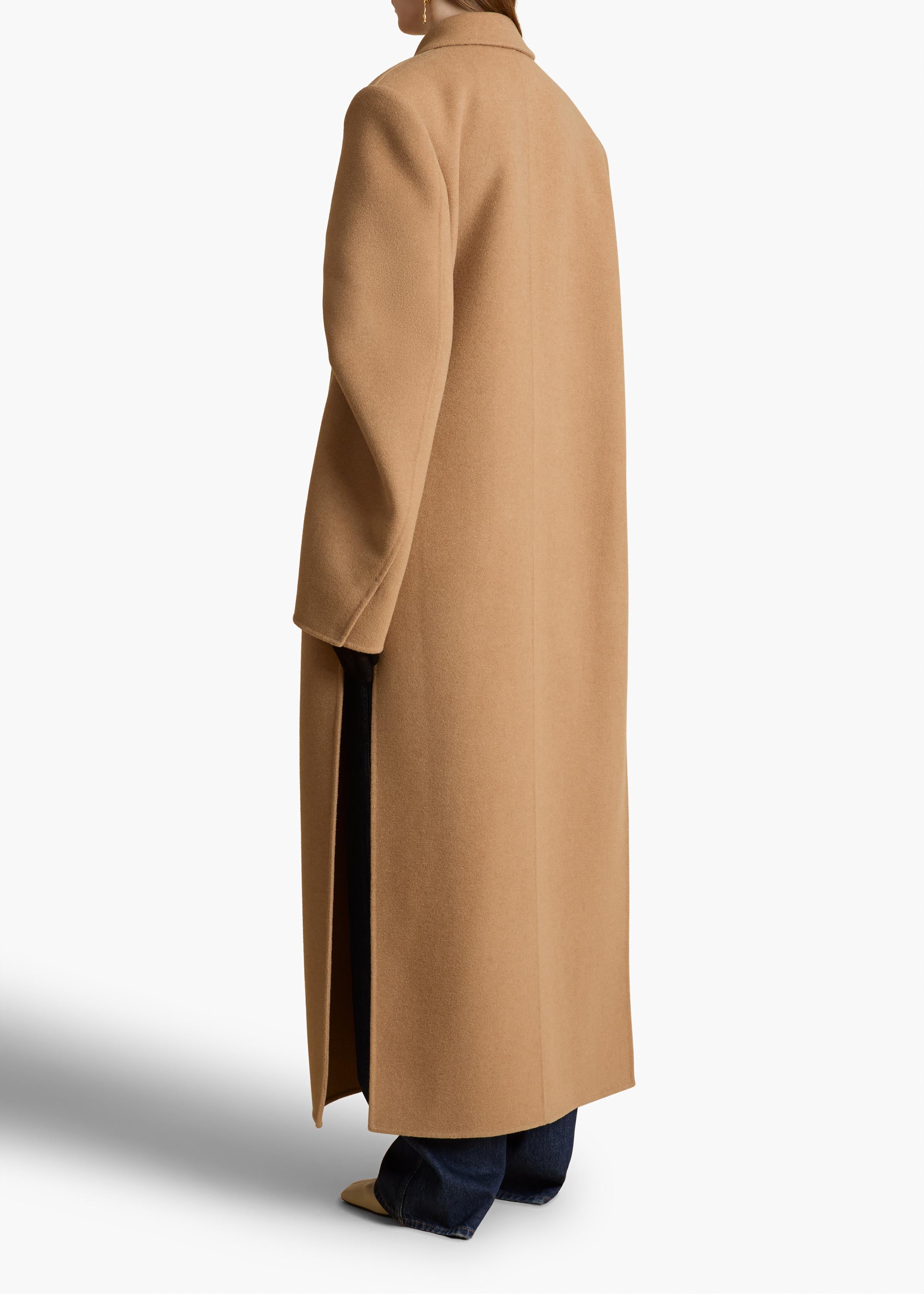 Darton Coat in Camel BACK VIEW