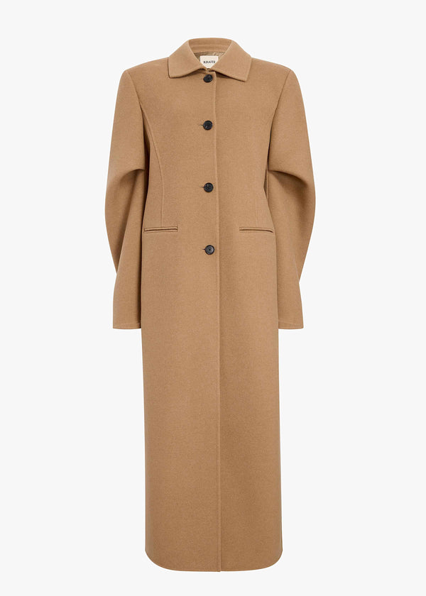 Darton Coat in Camel FLAT VIEW