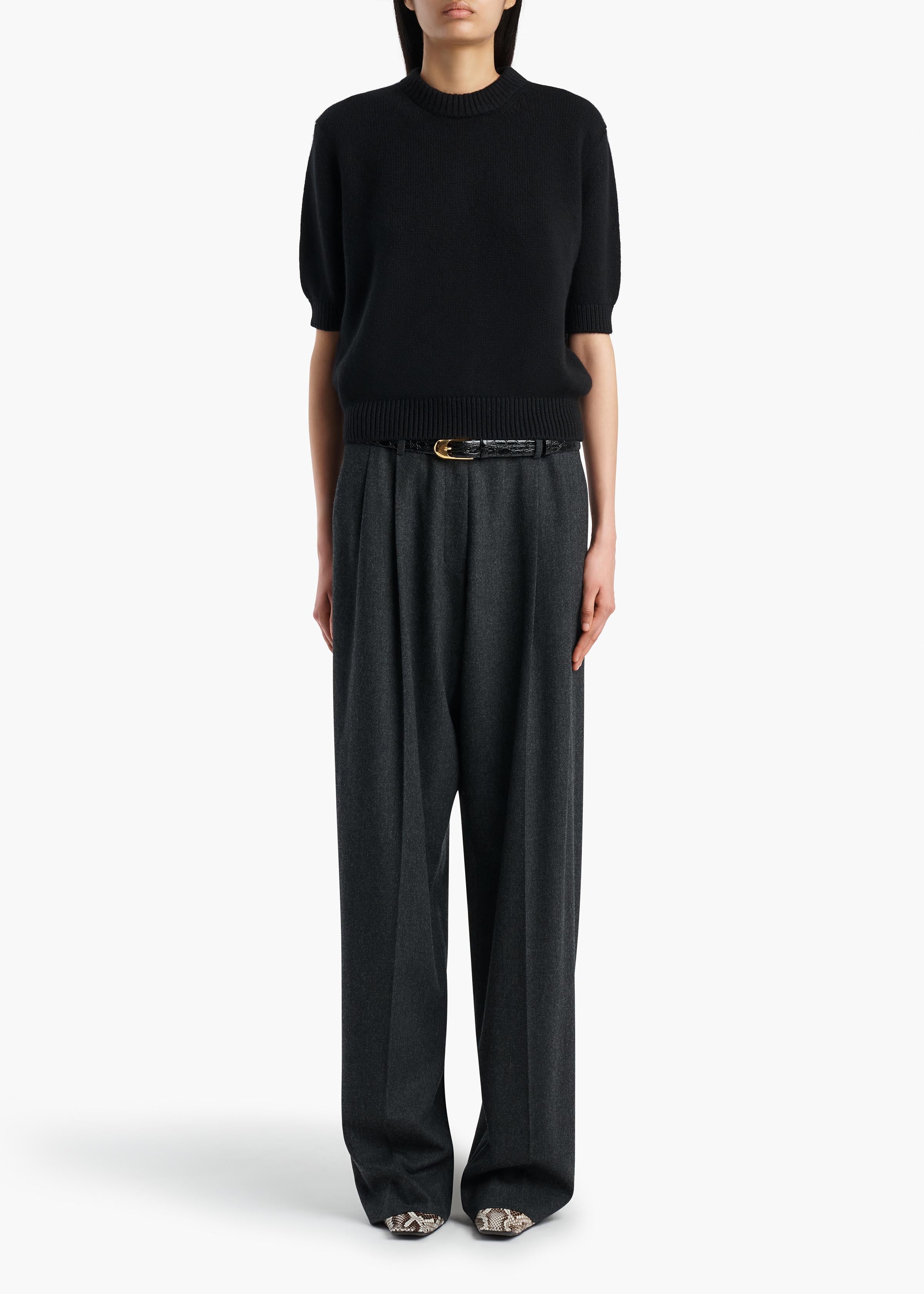 KHAITE  - Davin Sweater in Black