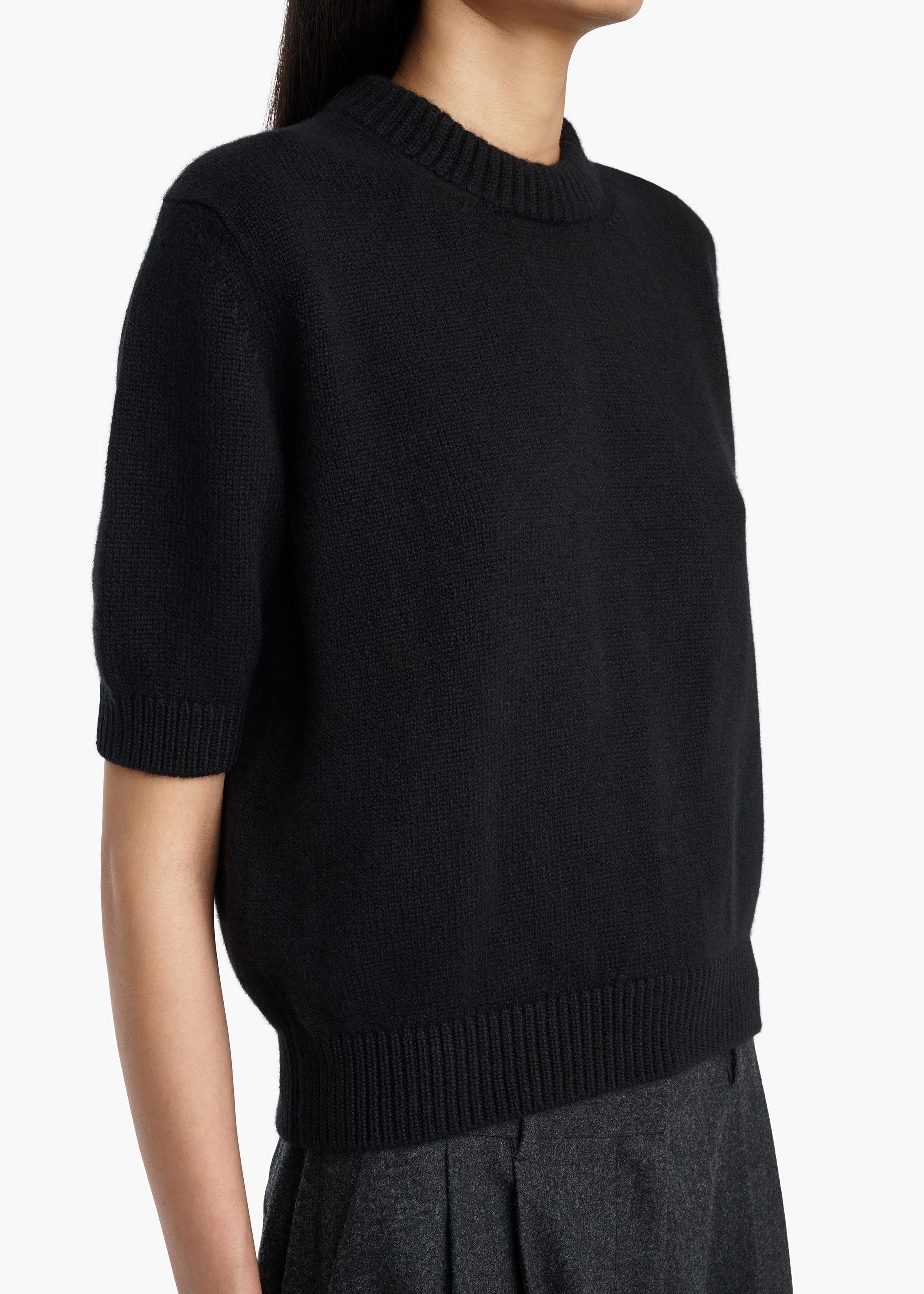 KHAITE  - Davin Sweater in Black