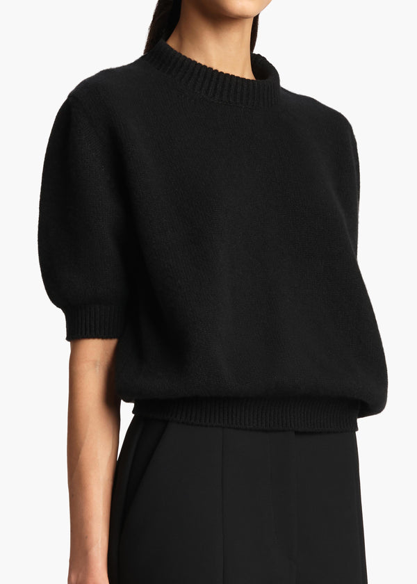  Davin Sweater in Black DETAILED VIEW 1