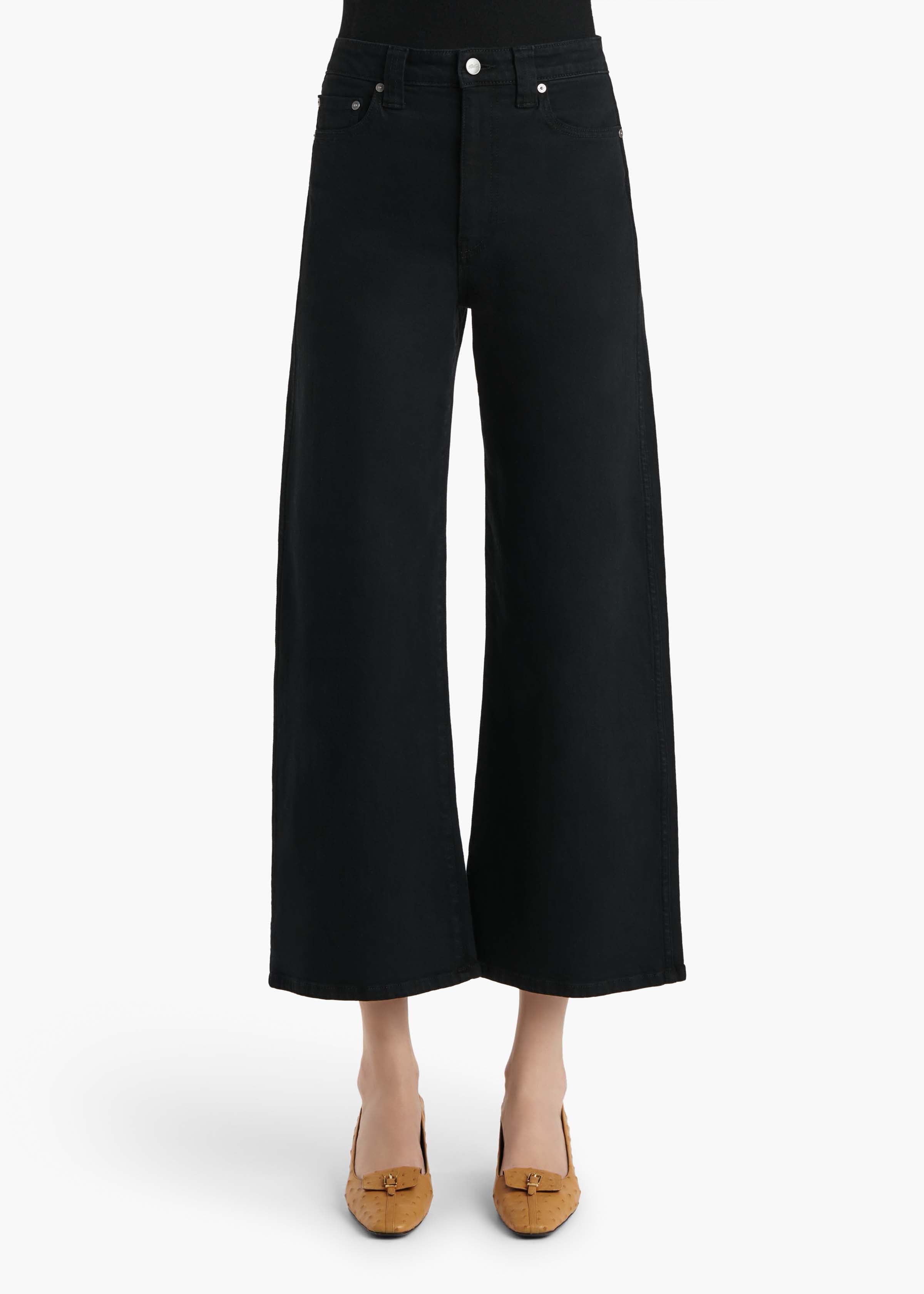 KHAITE ブラック ストレートデニム 28 Khaite Danielle Denim Straight-Leg Jeans | Saks Fifth Avenue