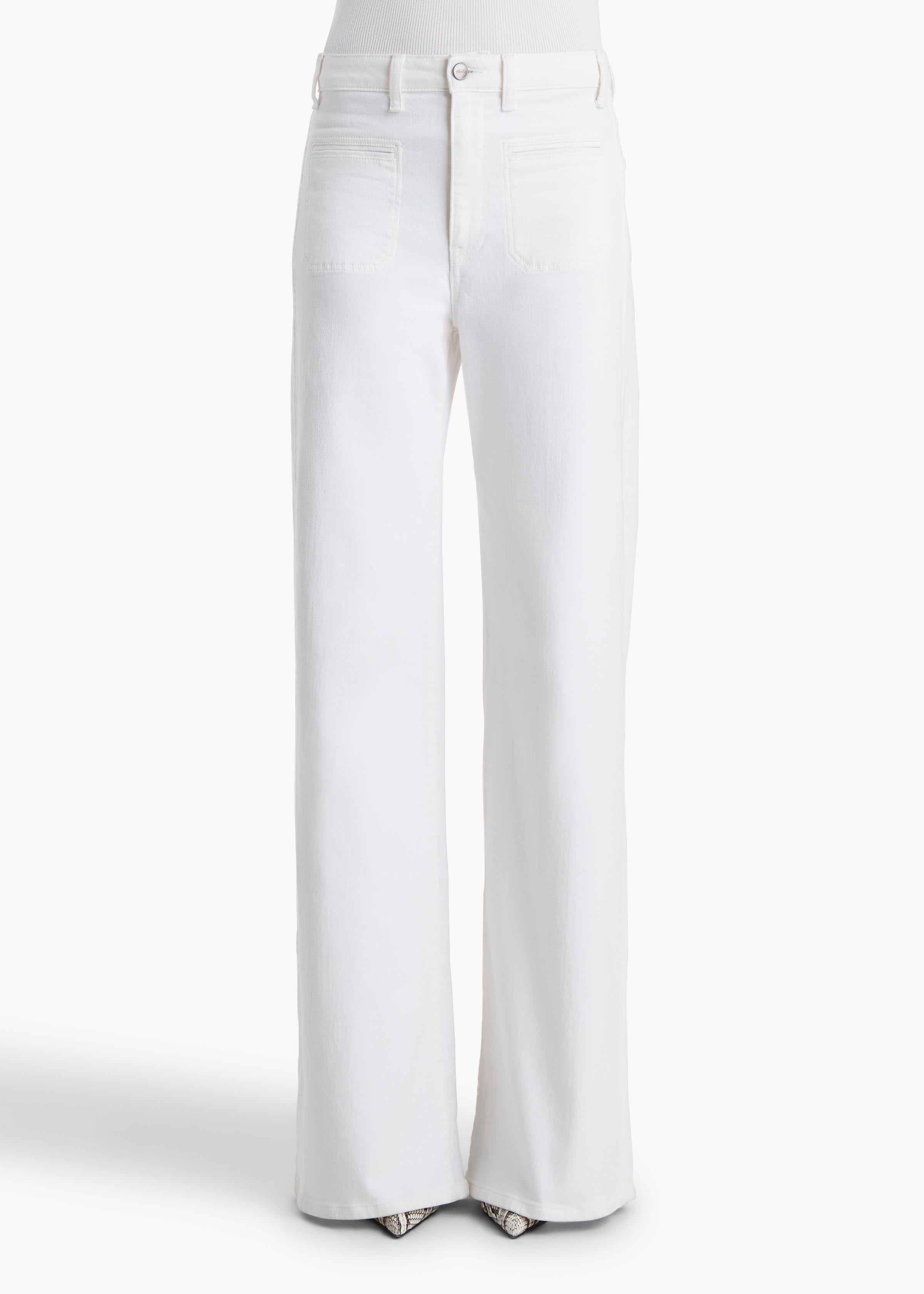 Delmonico Jean in White