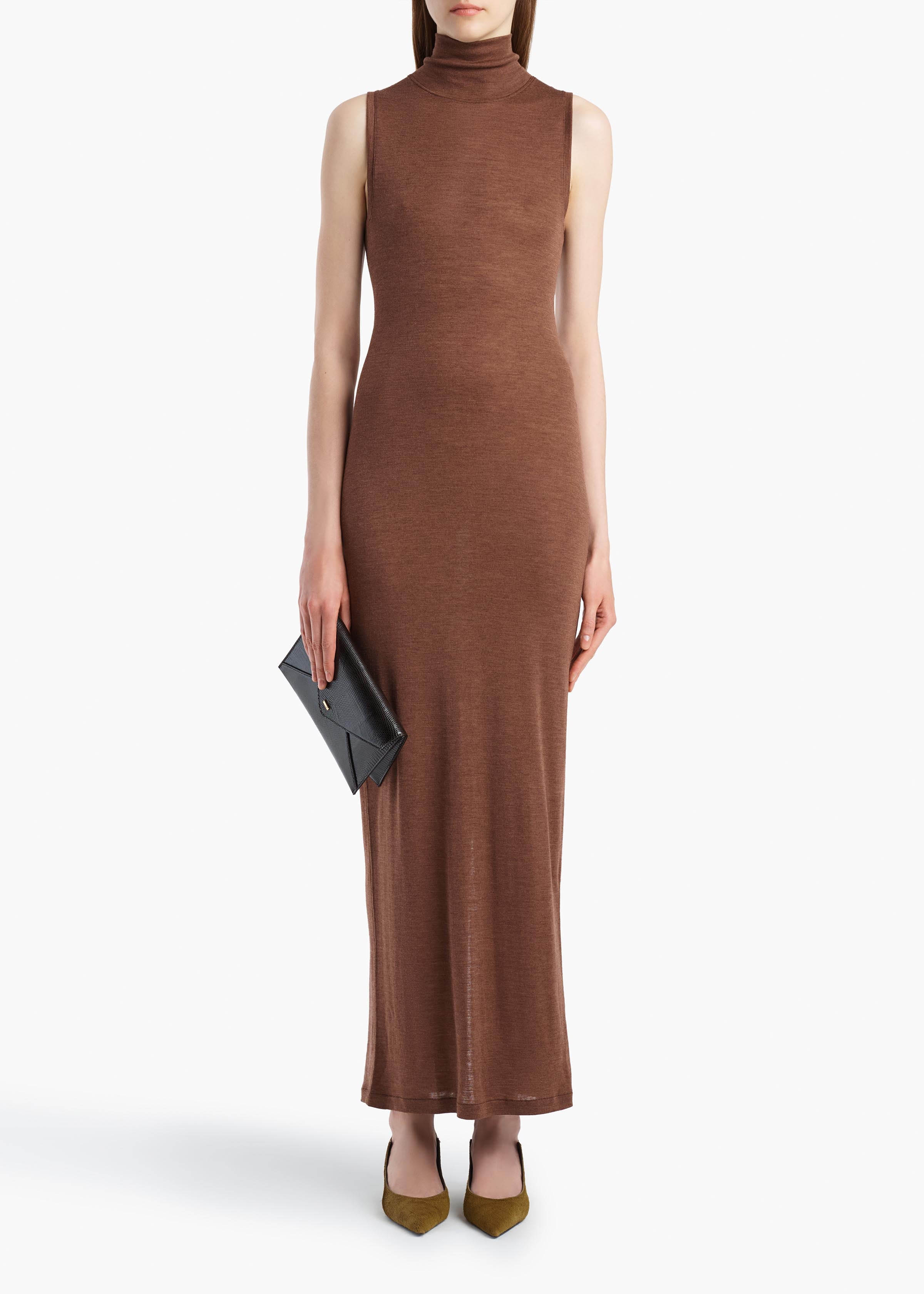 DEMI DRESS CHESTNUT 18329592 934 A STYLED