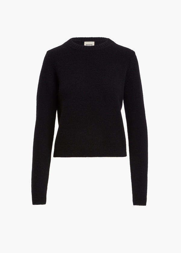 DILETTA SWEATER IN BLACK FLAT VIEW