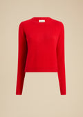 The Diletta Sweater in Fire Red