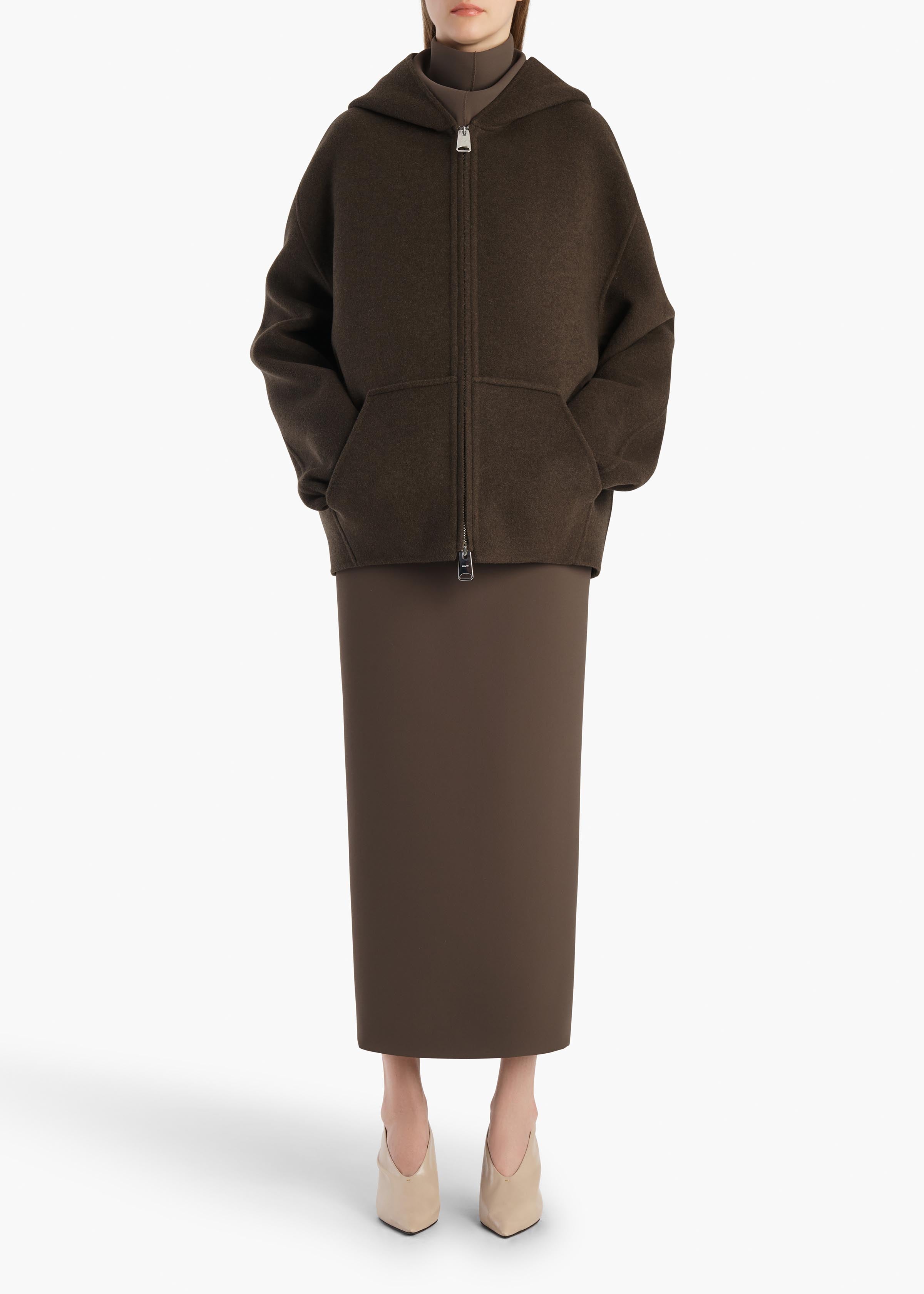 KHAITE  - Dolem Jacket in Army Melange