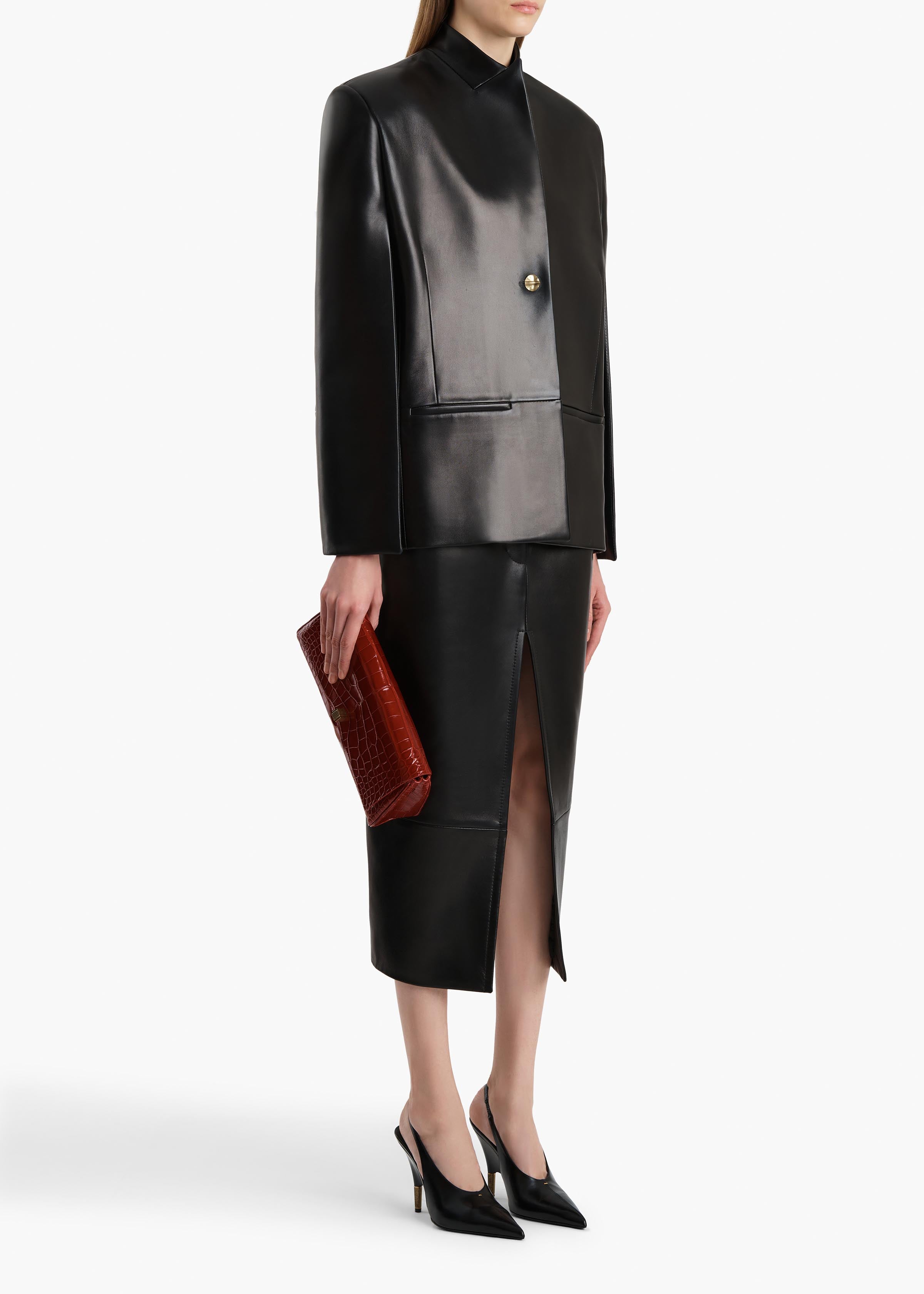 Dolso Jacket in Black Leather